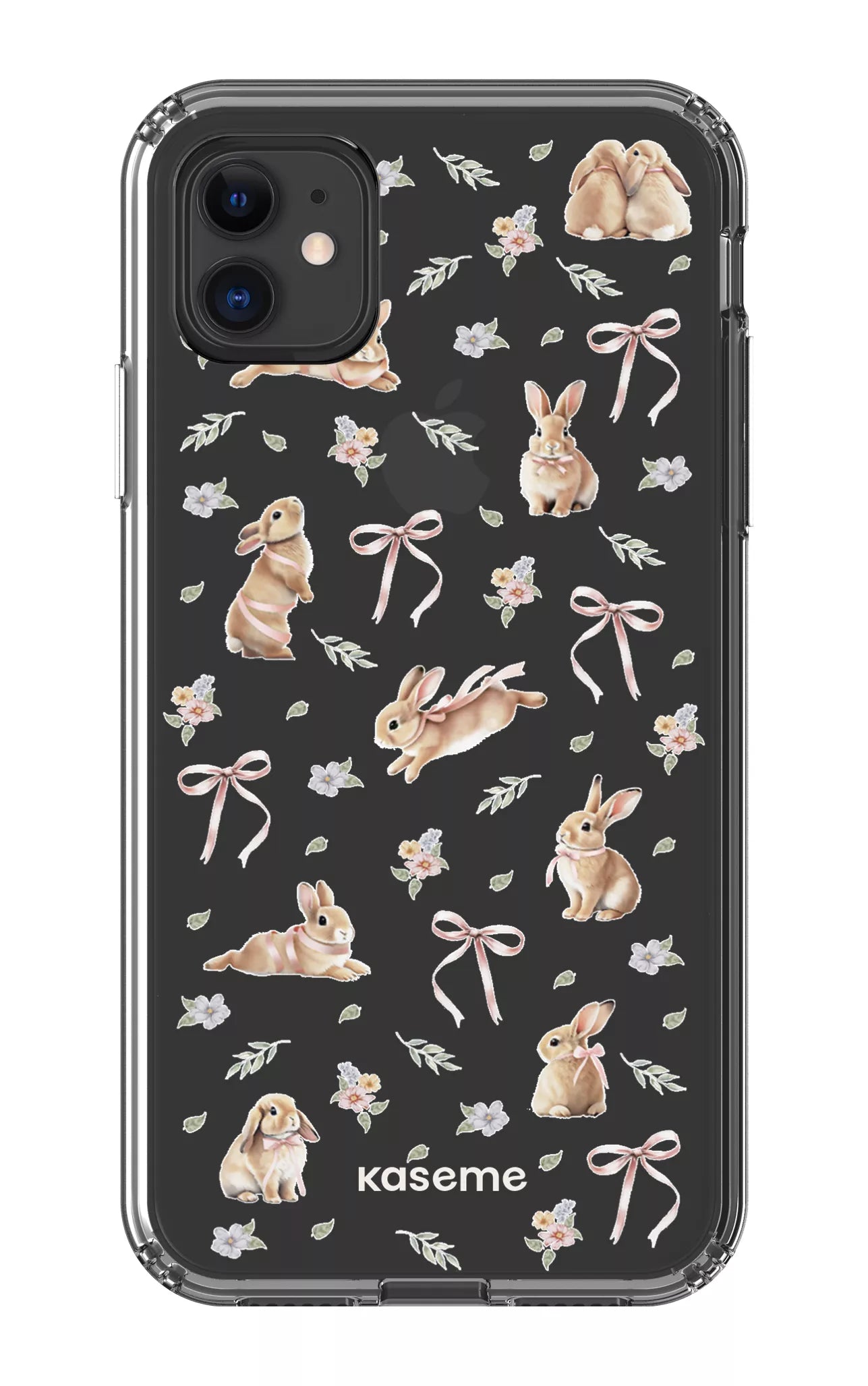 iPhone 11 Clear Case Bunny Bloom Clear Case -