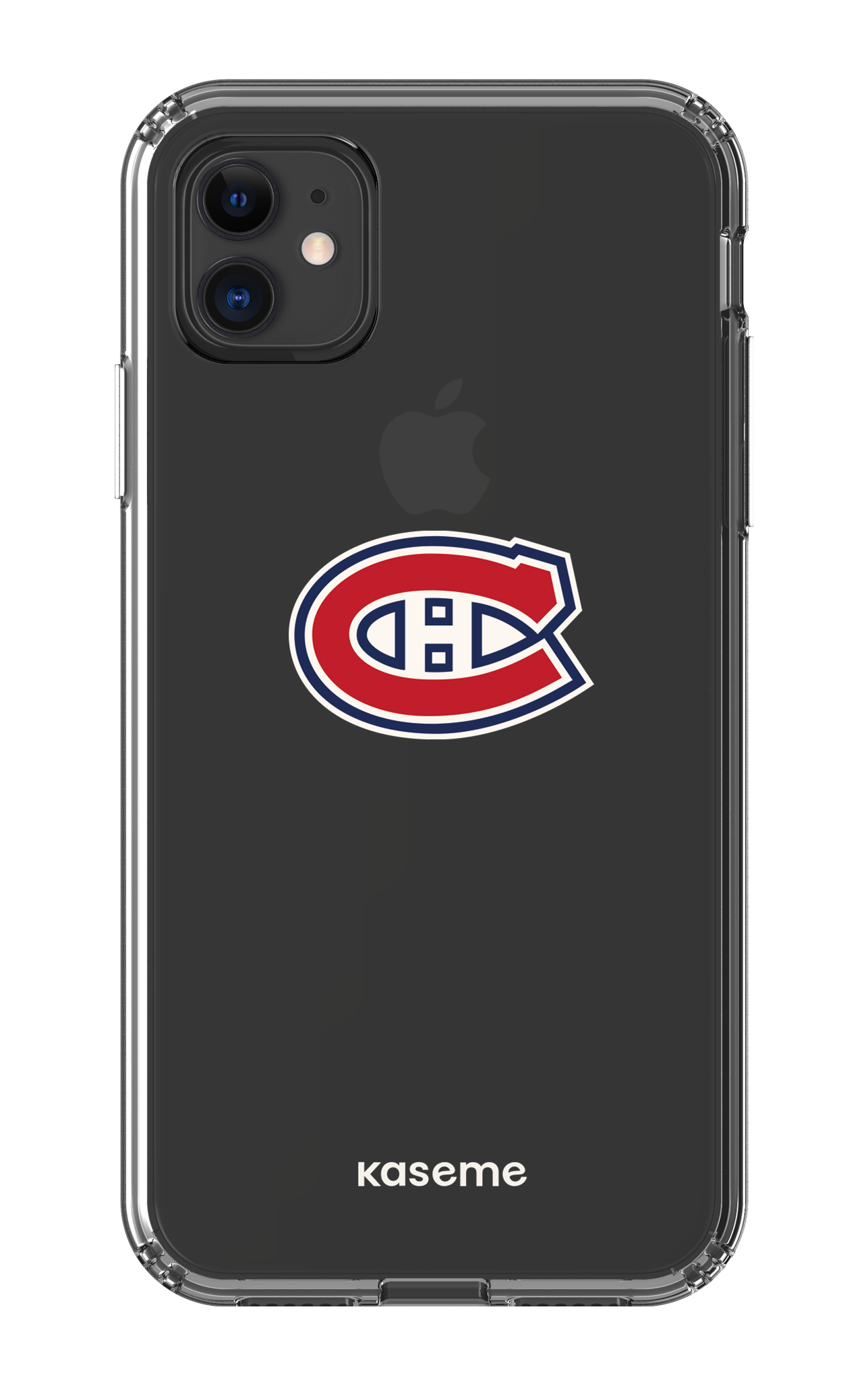iPhone 11 Clear Case Canadiens Logo Clear -