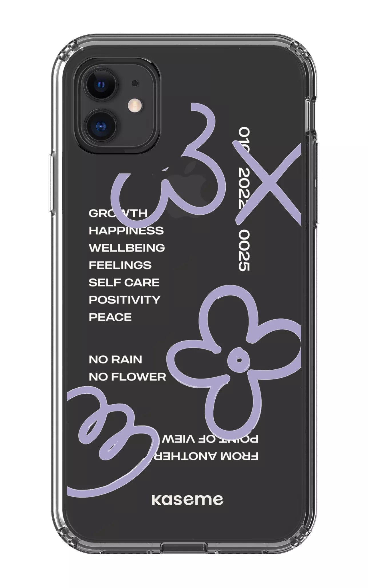 iPhone 11 Clear Case Feelings purple Clear Case -