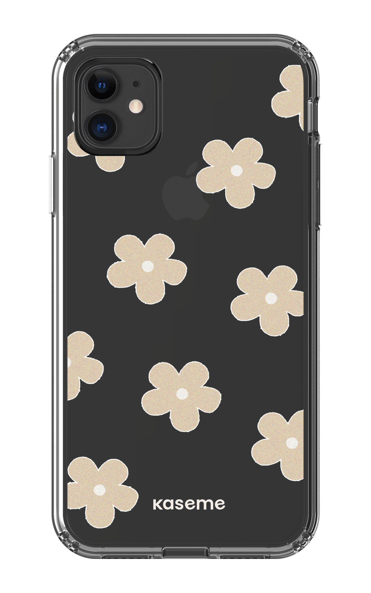 iPhone 11 Clear Case Woodstock Beige Clear Case -