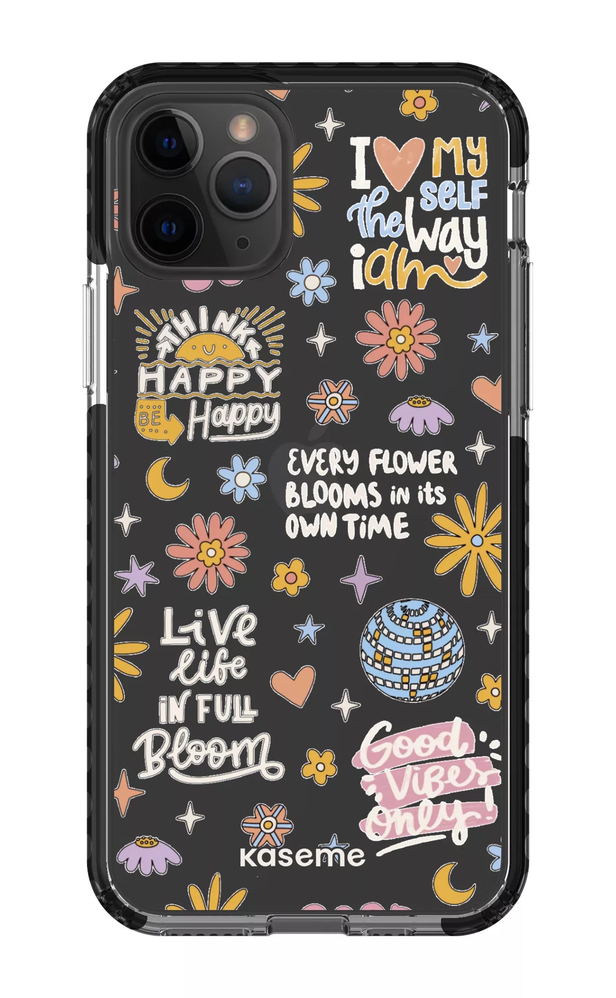 iPhone 11 Pro Clear Case - Black Candid Clear Case -