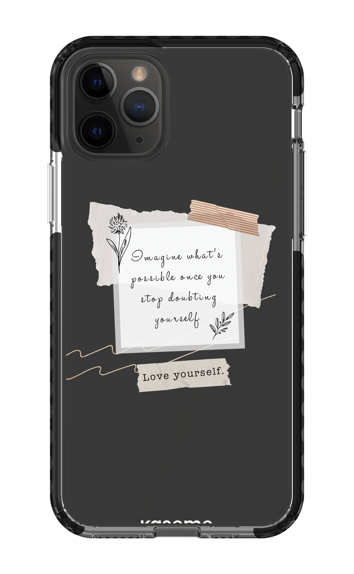 iPhone 11 Pro Clear Case - Black Faith Clear Case -