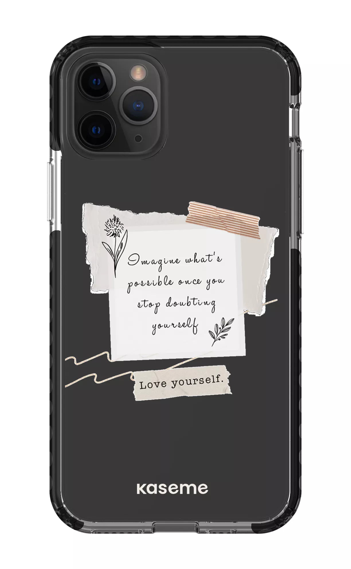 iPhone 11 Pro Clear Case - Black Faith Clear Case -