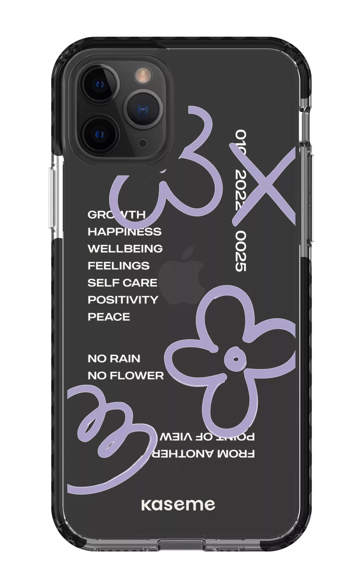iPhone 11 Pro Clear Case - Black Feelings purple Clear Case -