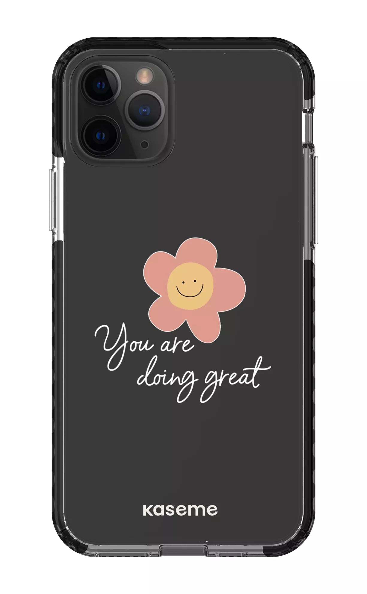 iPhone 11 Pro Clear Case - Black Keep going Clear Case -