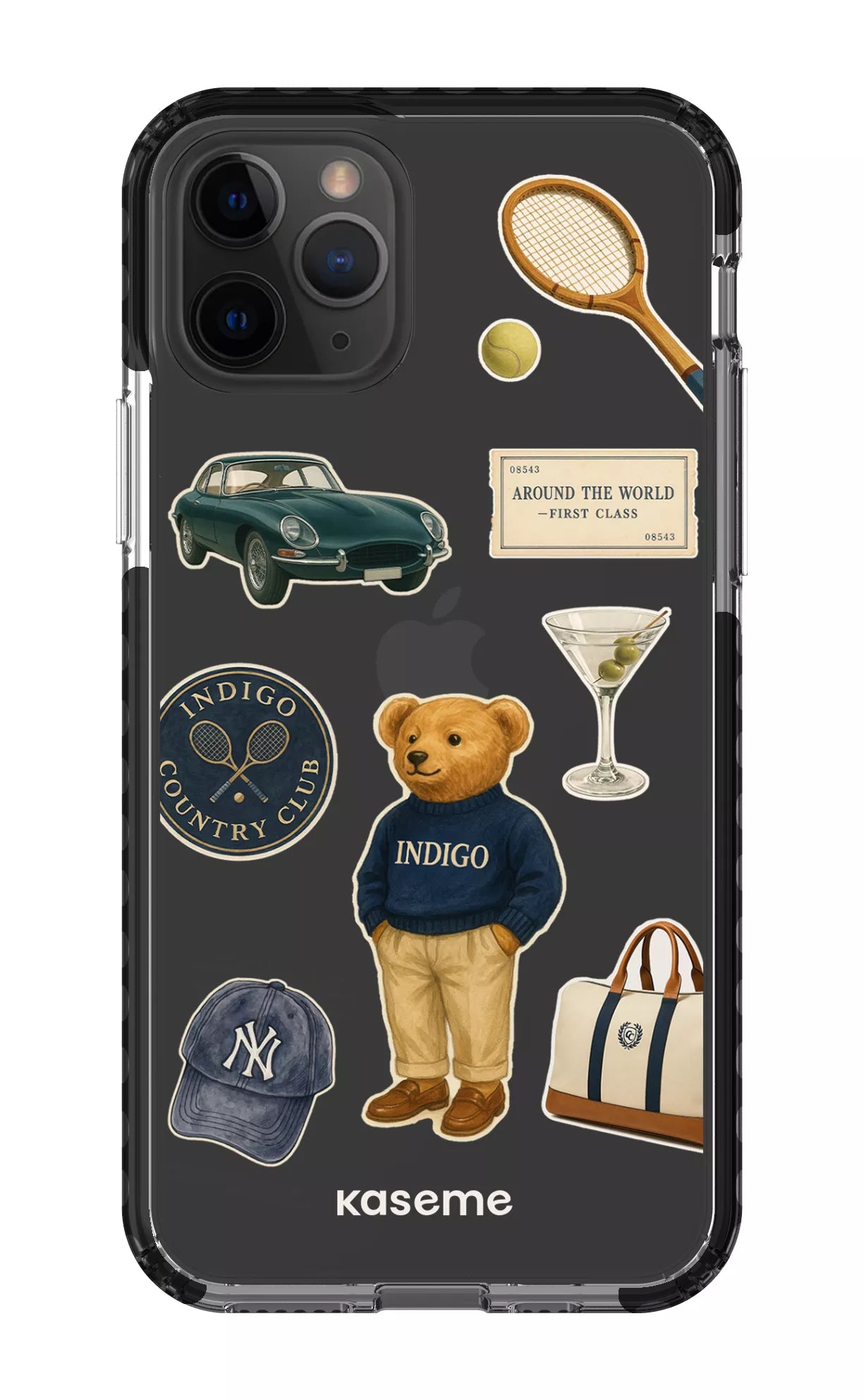 iPhone 11 Pro Clear Case - Black Kingsley Clear Case -