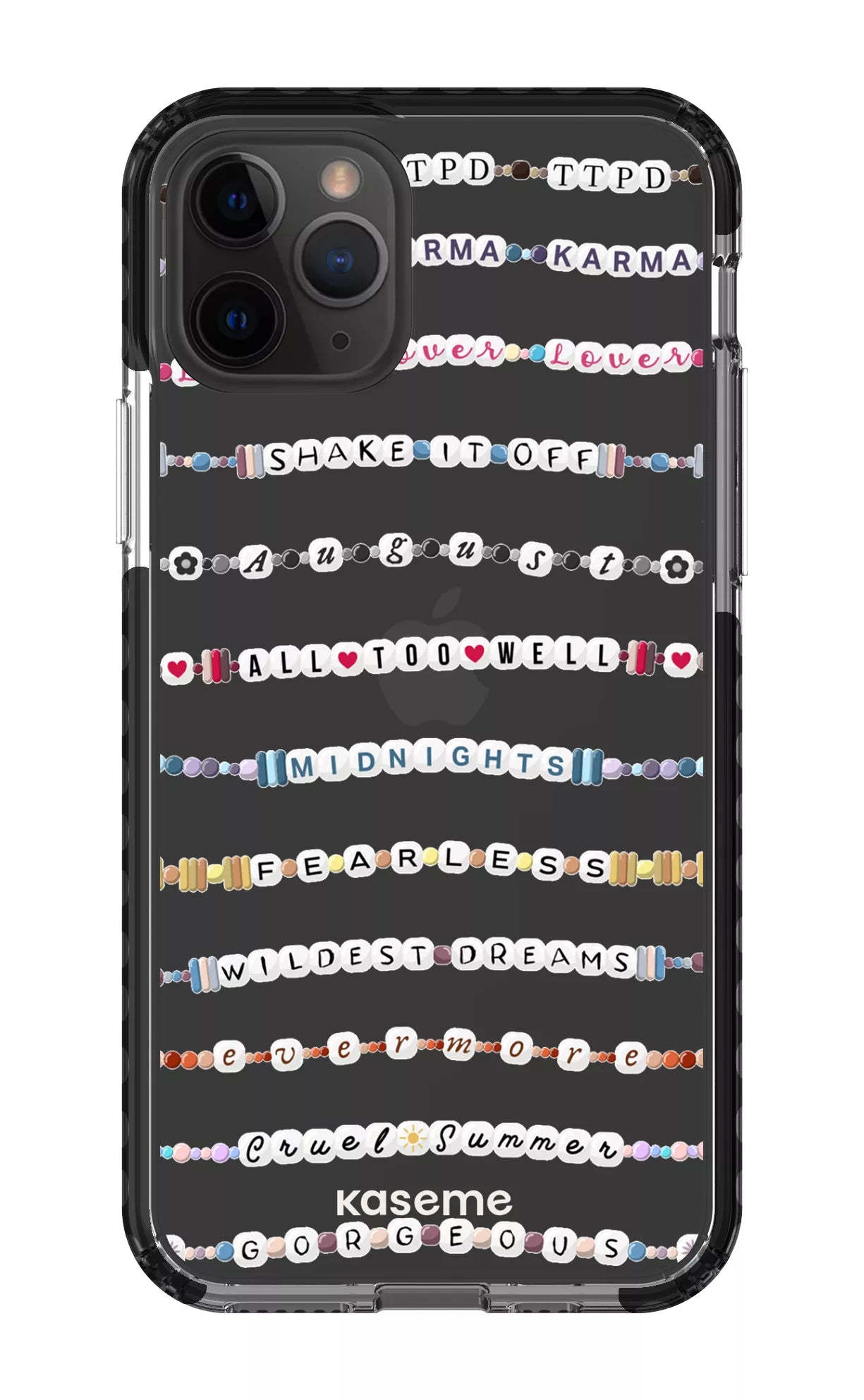 iPhone 11 Pro Clear Case - Black Love Story Clear Case -