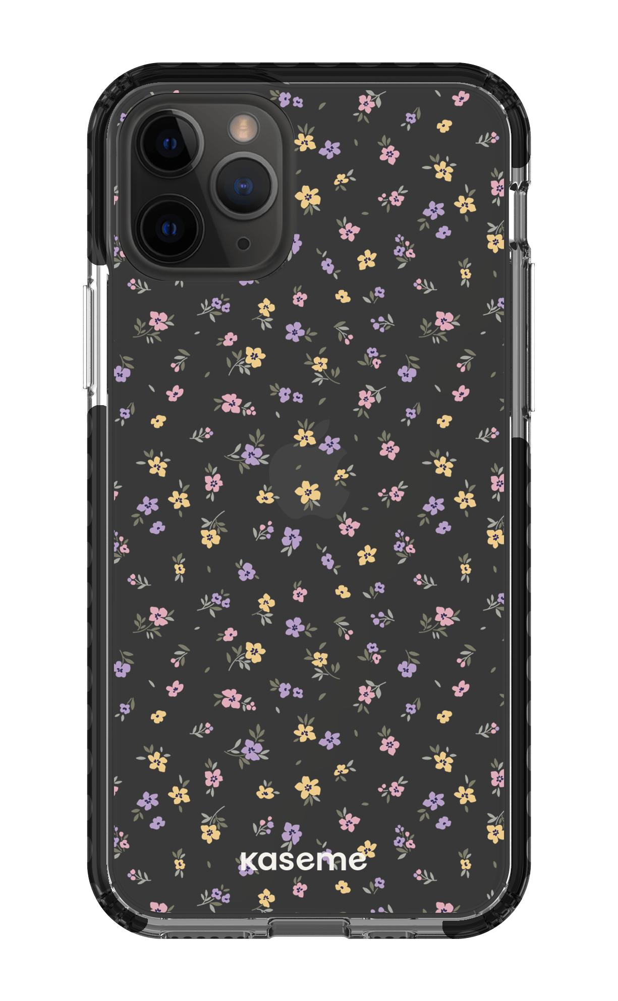 iPhone 11 Pro Clear Case - Black Porcelain Blossom Clear Case -