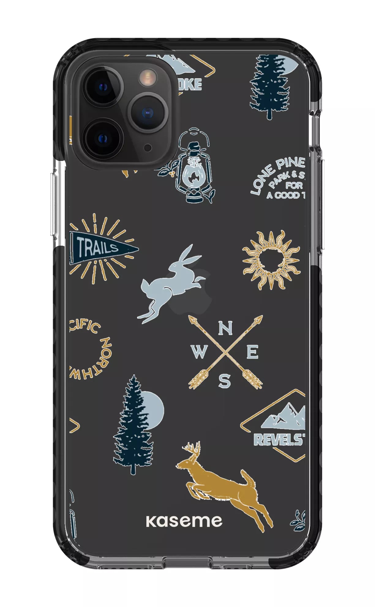 iPhone 11 Pro Clear Case - Black Revelstoke white Clear Case -