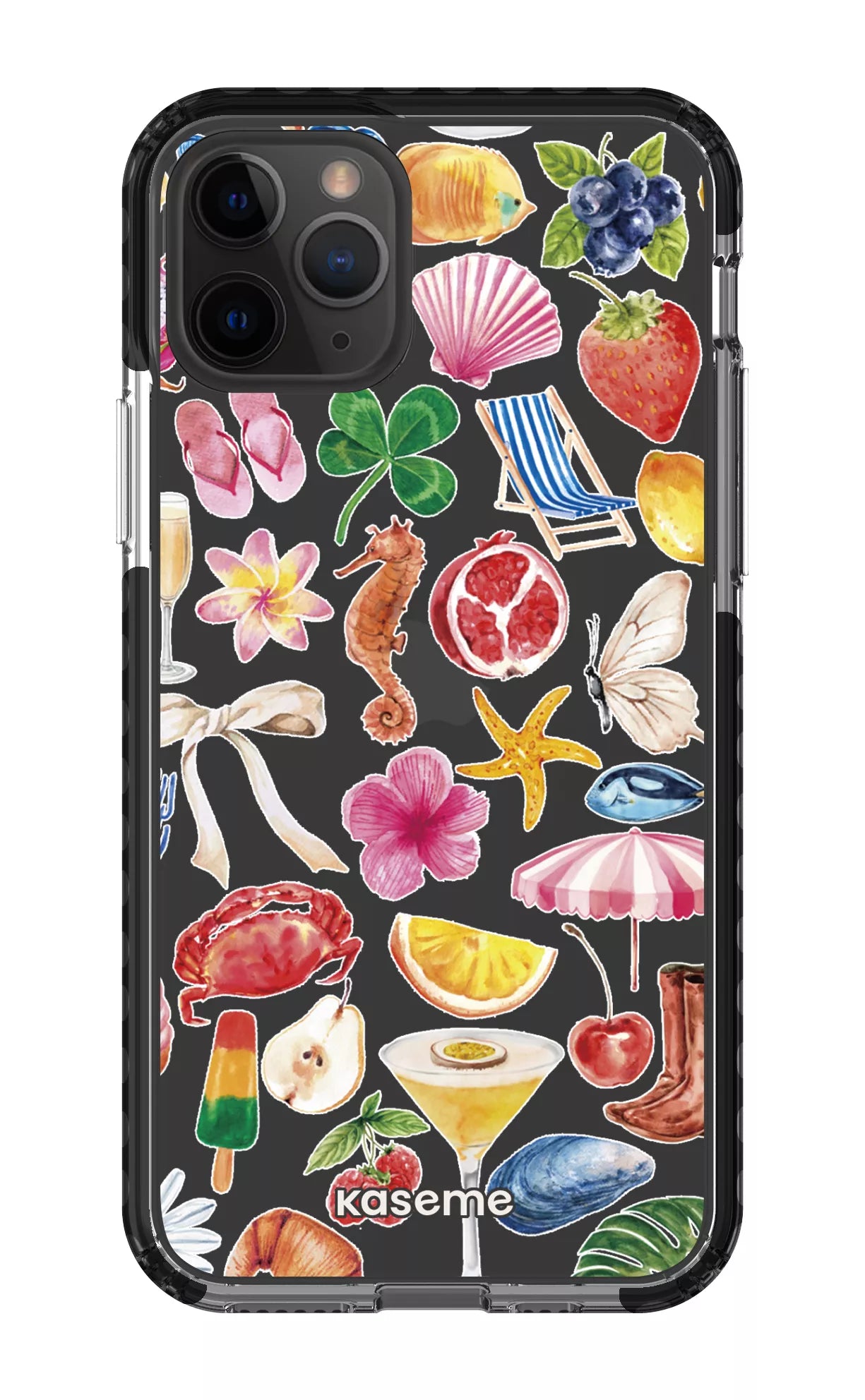 iPhone 11 Pro Clear Case - Black St-Tropez Clear Case -