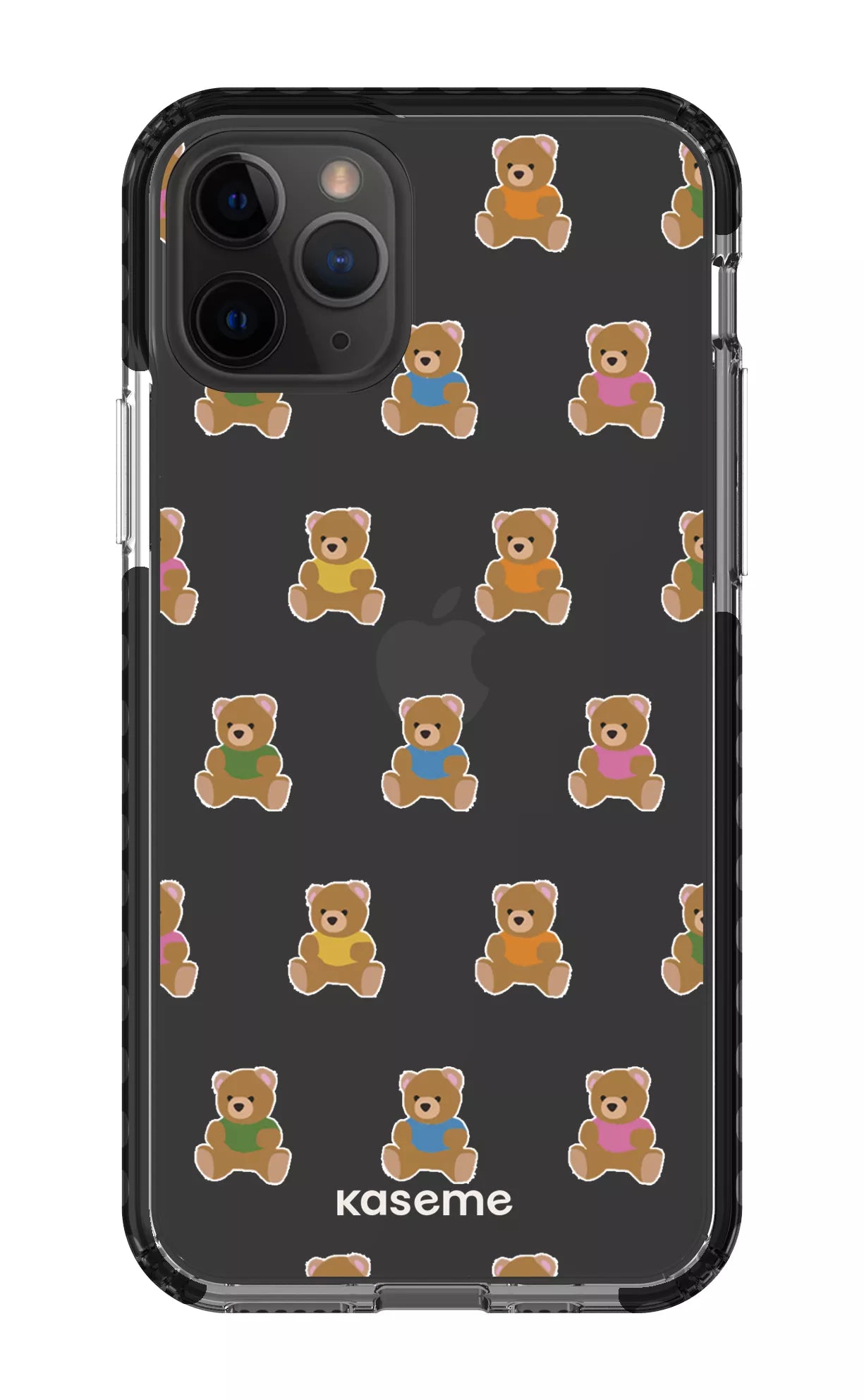 iPhone 11 Pro Clear Case - Black Teddy Clear Case -