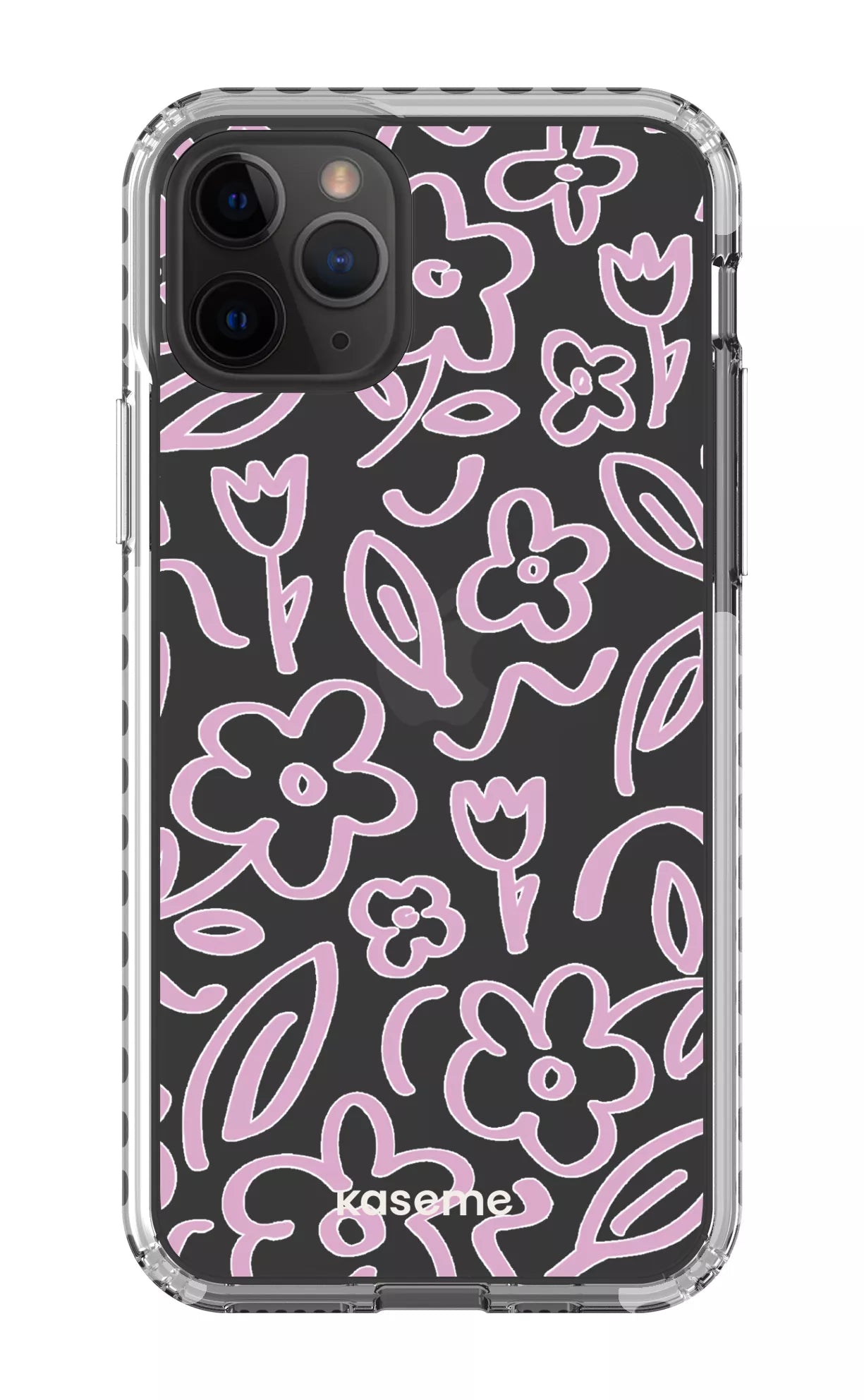 iPhone 11 Pro Clear Case - White Brooklyn pink Clear Case -