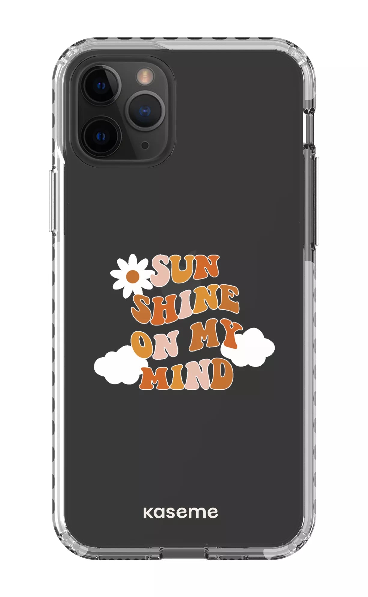 iPhone 11 Pro Clear Case - White Cheerful Clear Case -