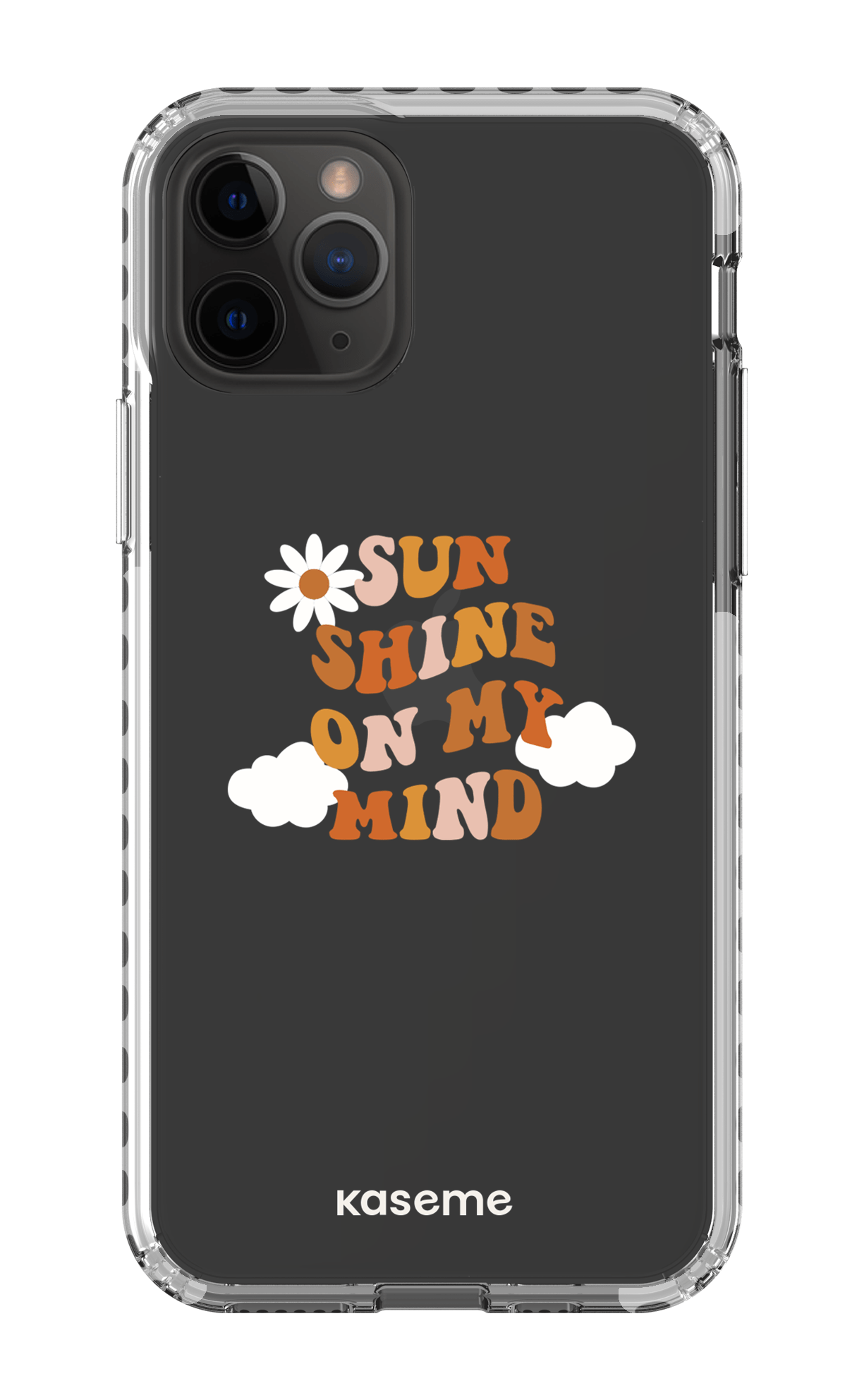 iPhone 11 Pro Clear Case - White Cheerful Clear Case -