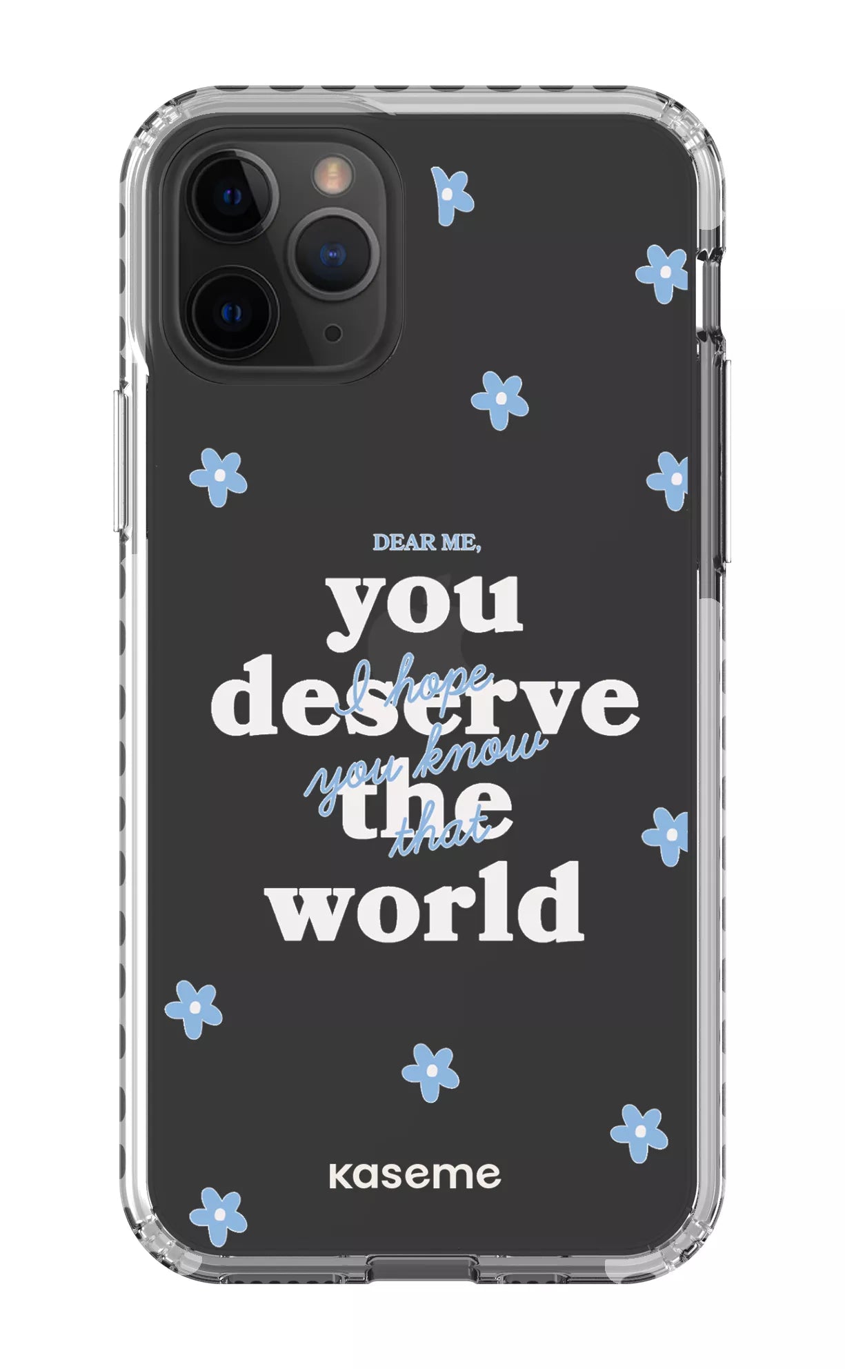 iPhone 11 Pro Clear Case - White Dear Me Clear Case -
