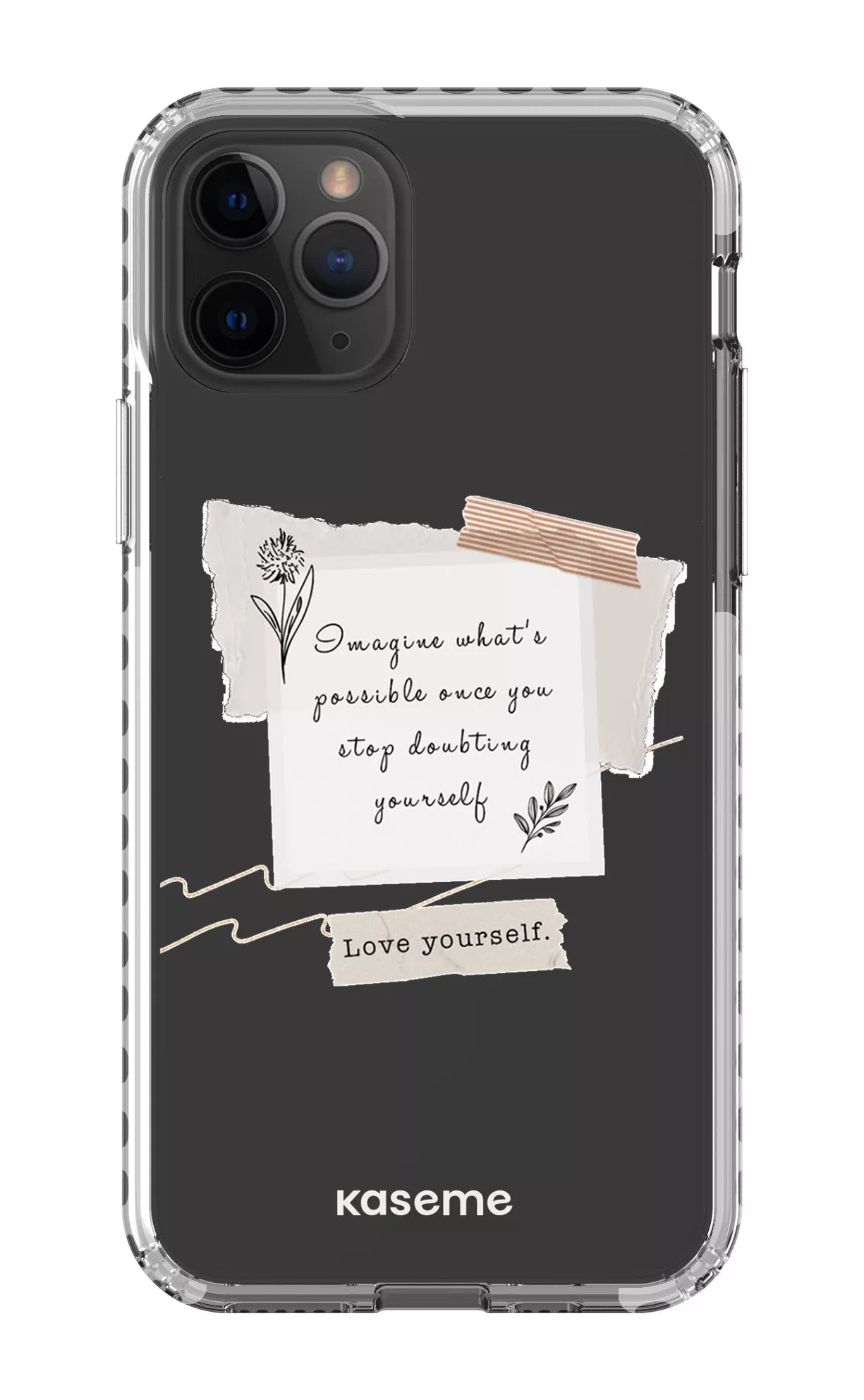 iPhone 11 Pro Clear Case - White Faith Clear Case -