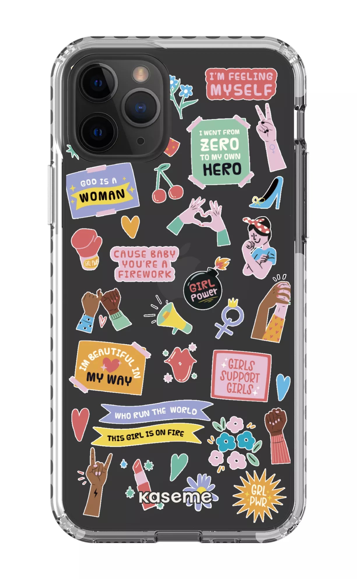 iPhone 11 Pro Clear Case - White Girl Boss Clear Case -