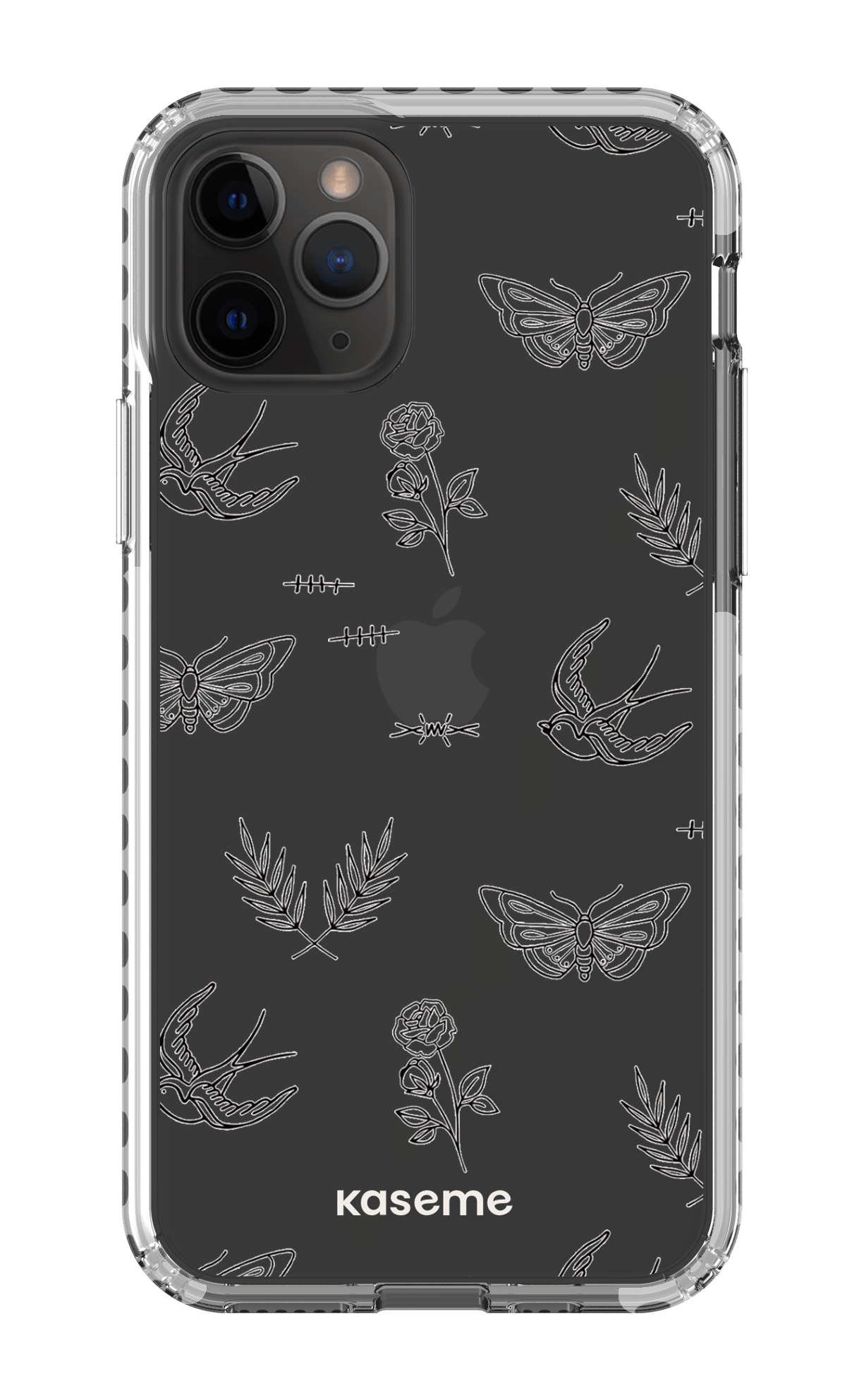 iPhone 11 Pro Clear Case - White Ink Clear Case -