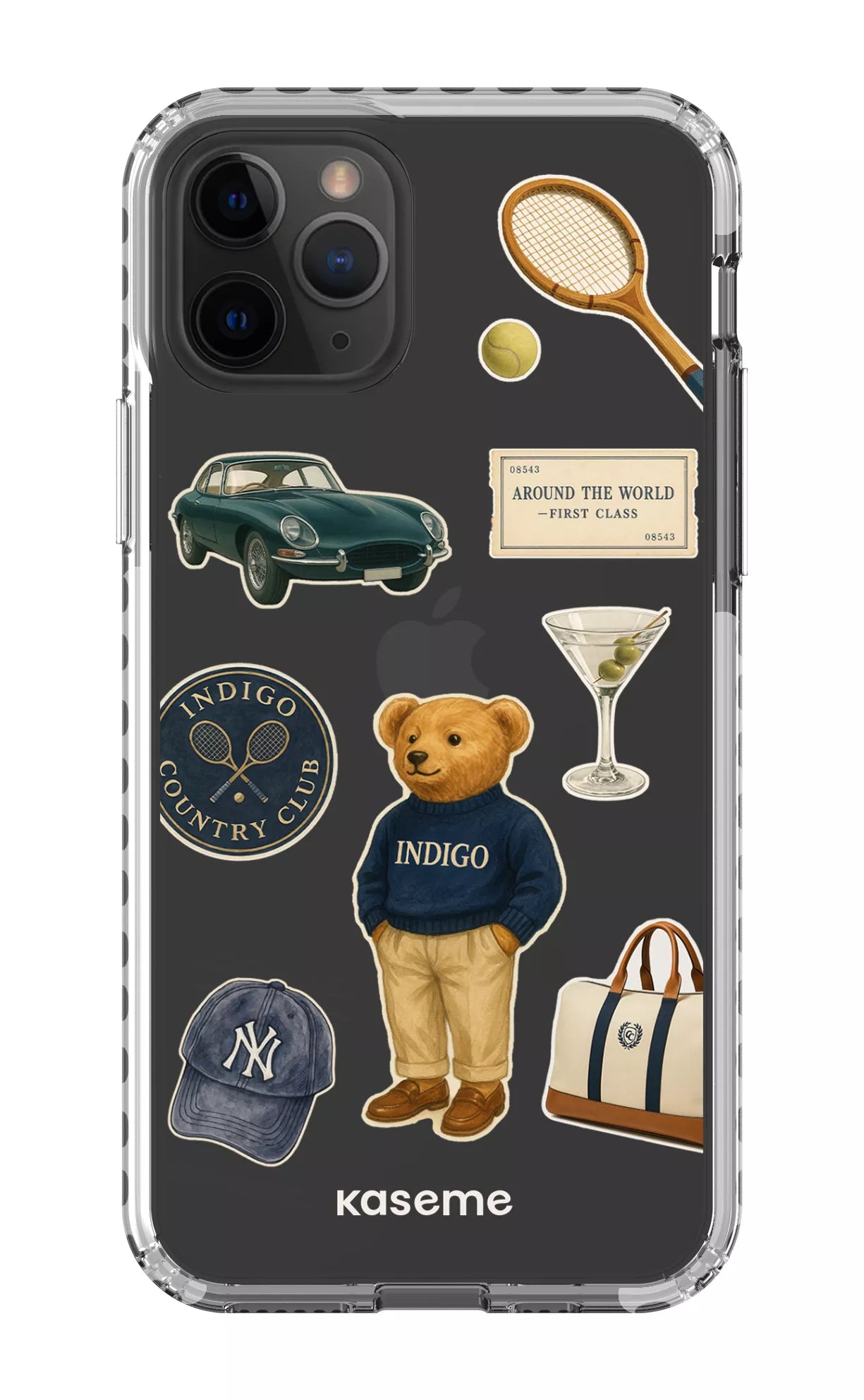 iPhone 11 Pro Clear Case - White Kingsley Clear Case -