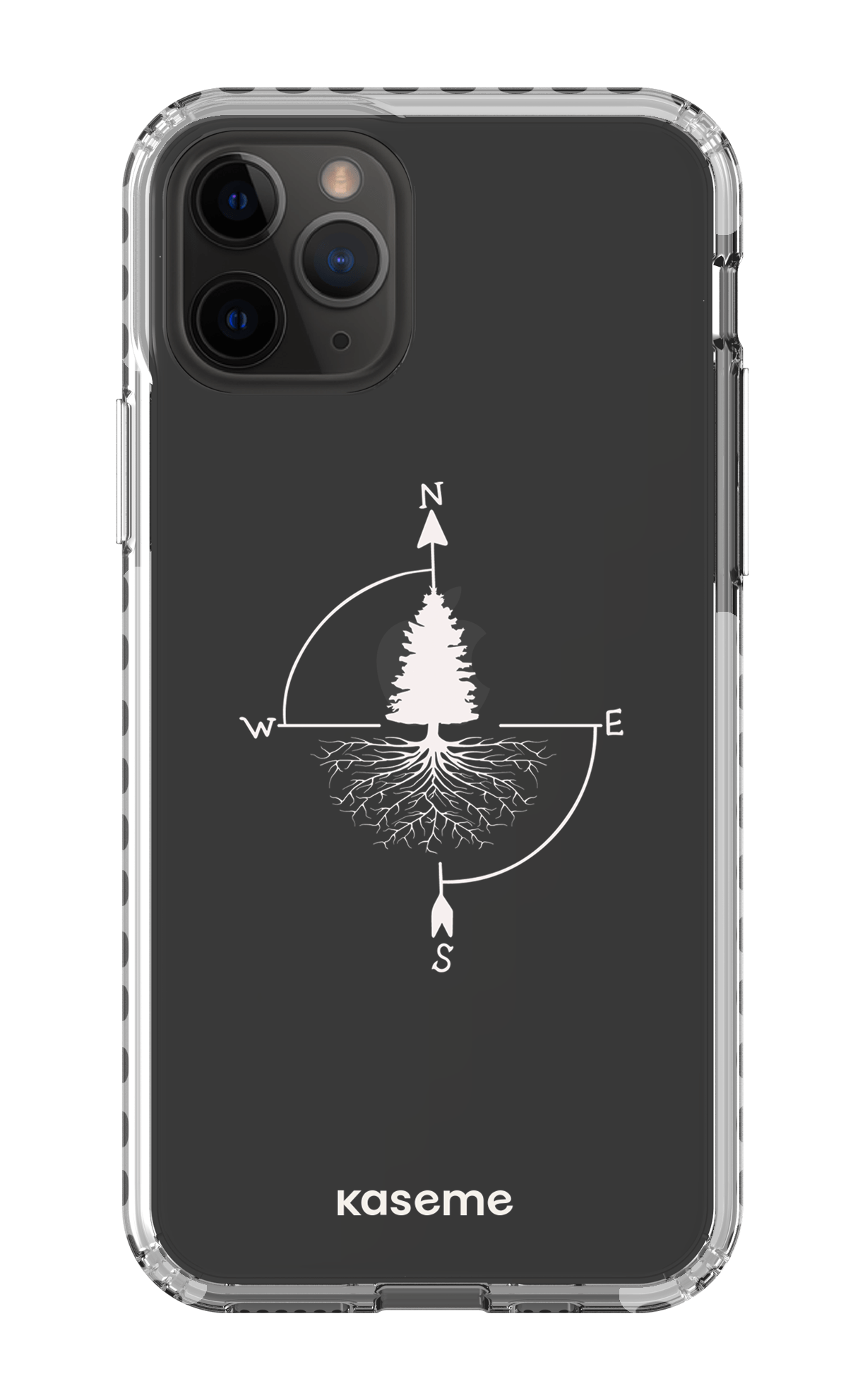 iPhone 11 Pro Clear Case - White Skyline Clear Case -