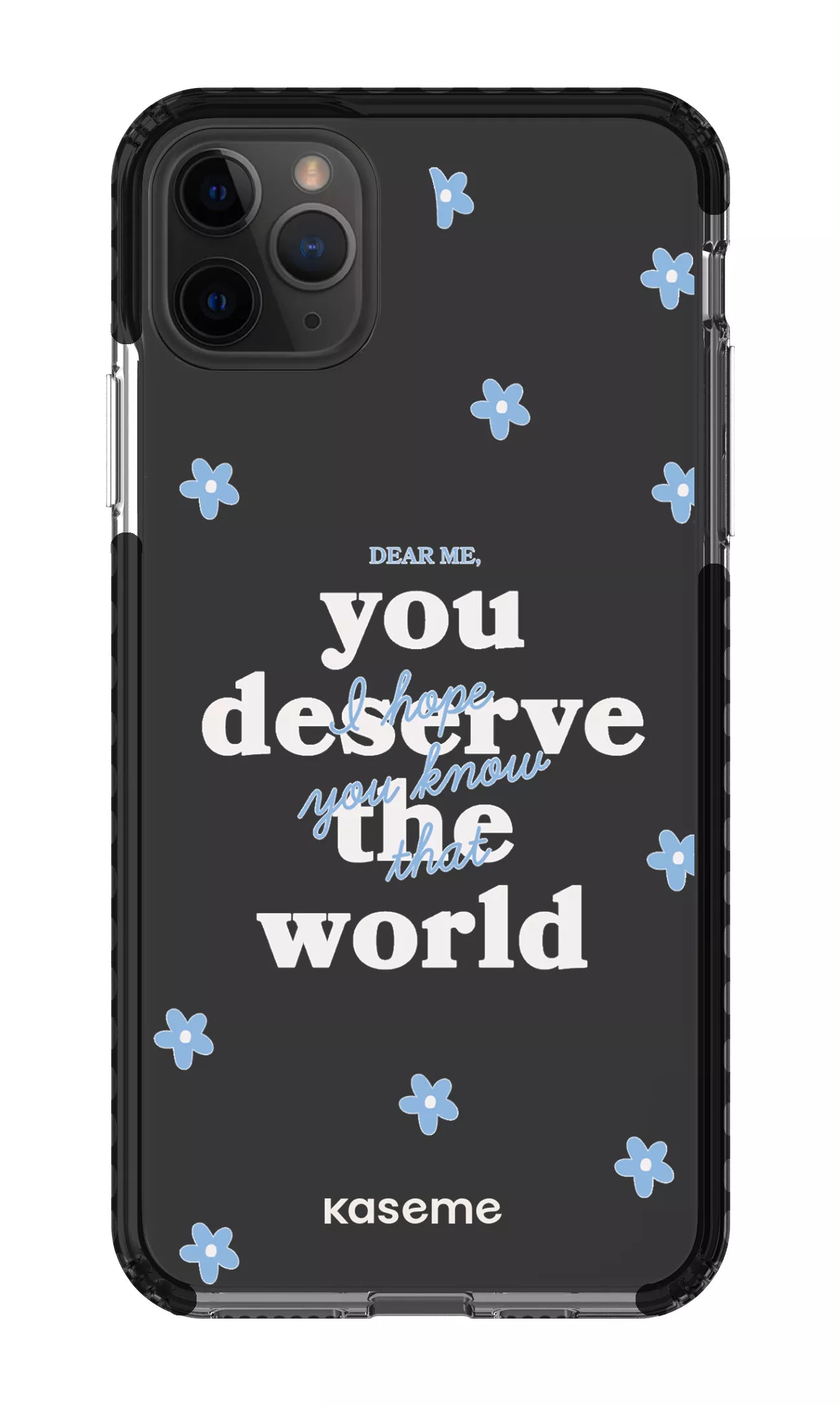 iPhone 11 Pro Max Clear Case - Black Dear Me Clear Case -