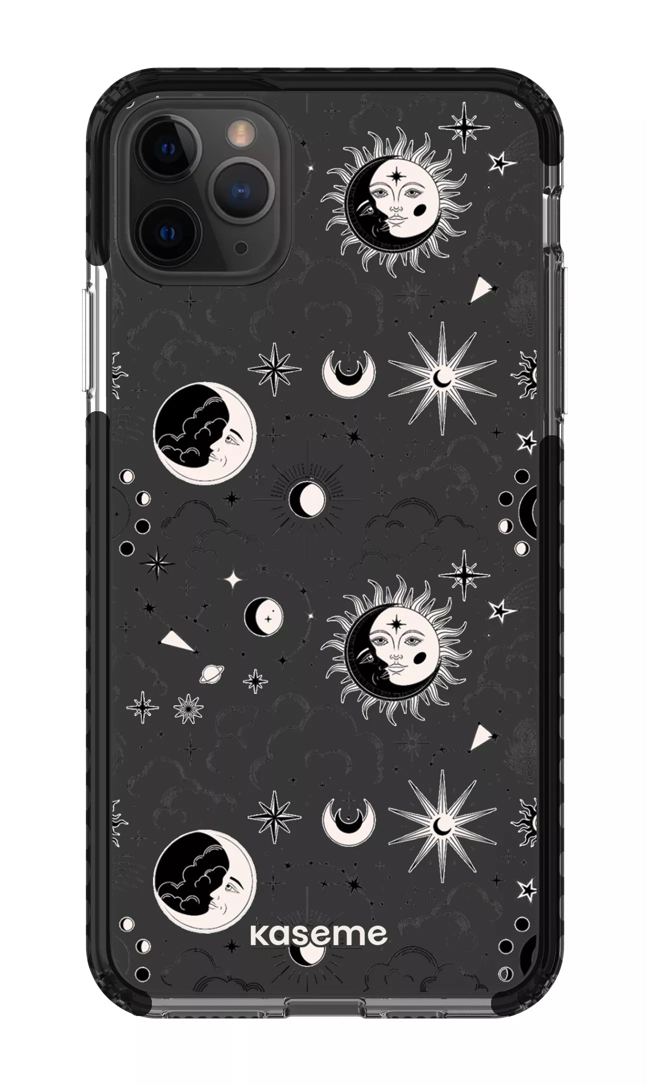 iPhone 11 Pro Max Clear Case - Black Milky Way Black Clear Case -