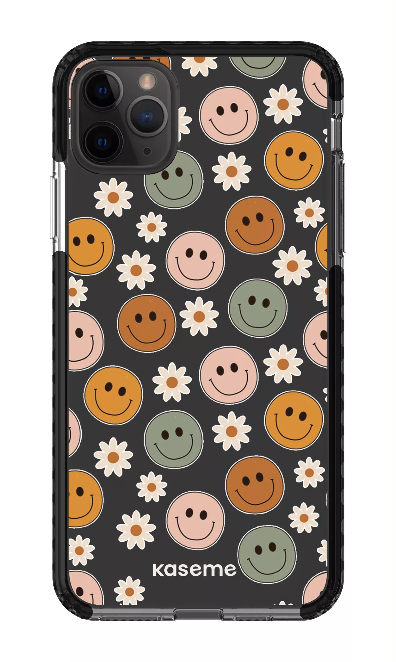 iPhone 11 Pro Max Clear Case - Black Smirk Clear Case -