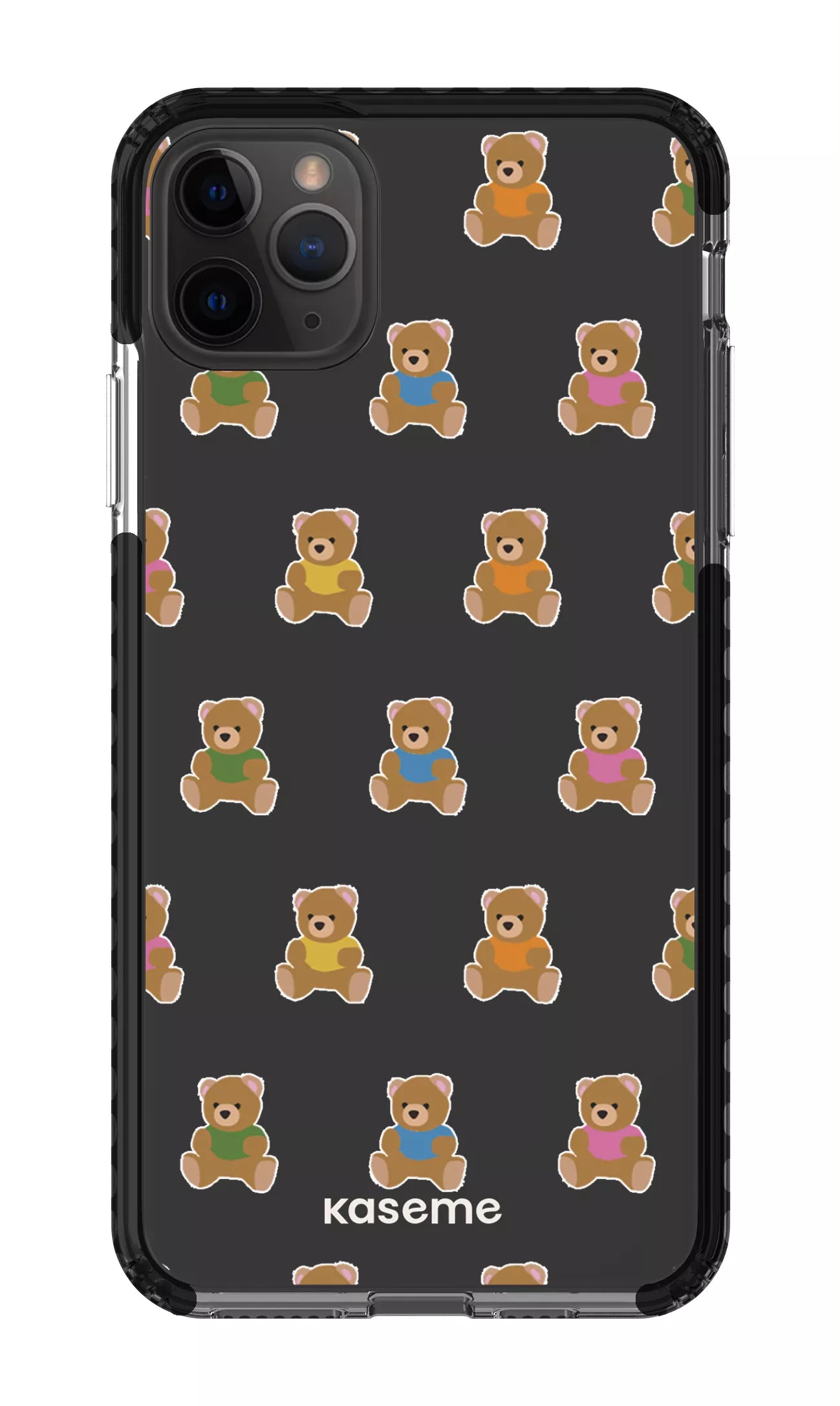 iPhone 11 Pro Max Clear Case - Black Teddy Clear Case -