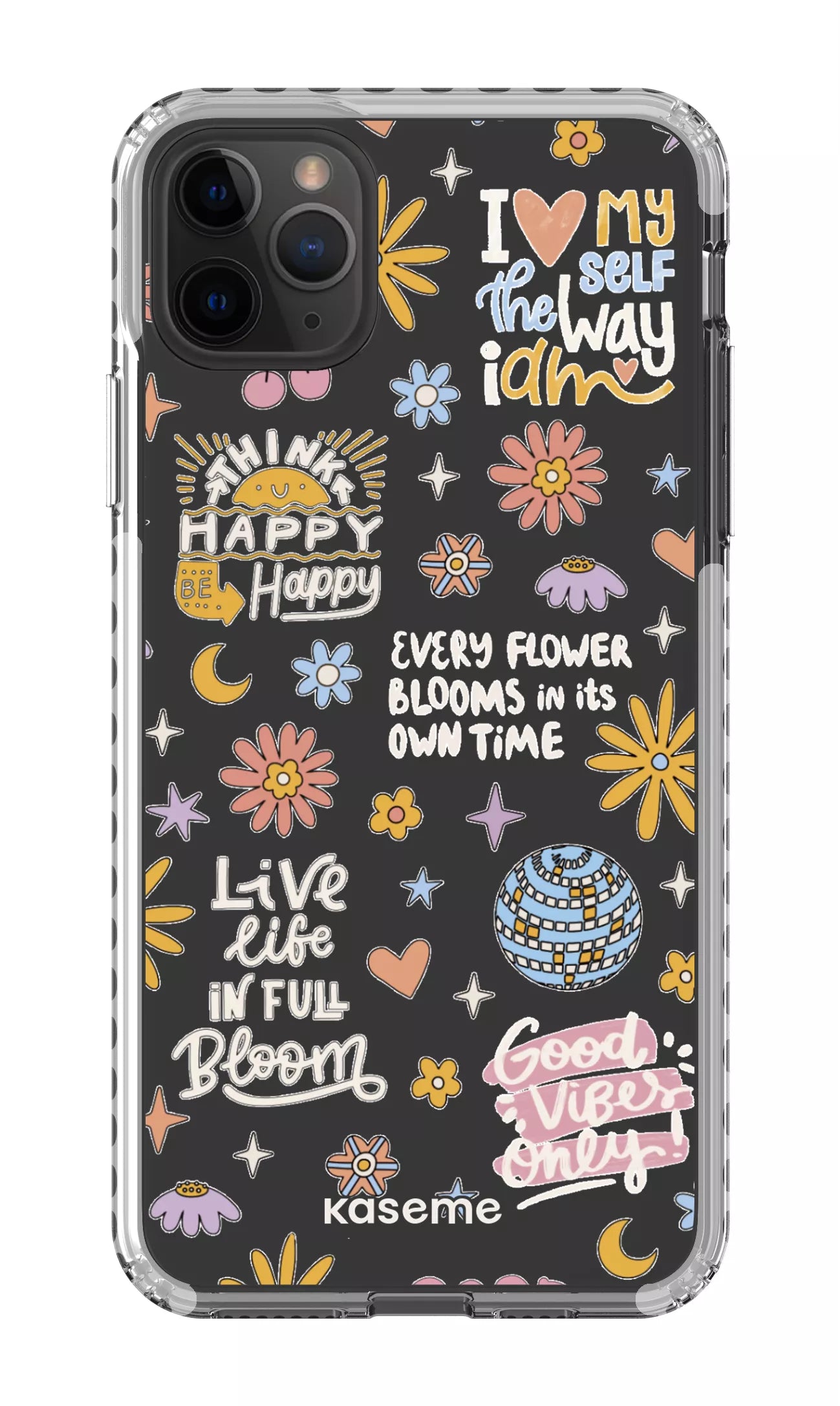 iPhone 11 Pro Max Clear Case - White Candid Clear Case -