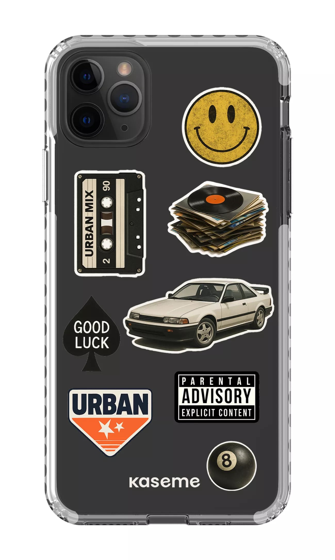 iPhone 11 Pro Max Clear Case - White Downtown Clear Case -
