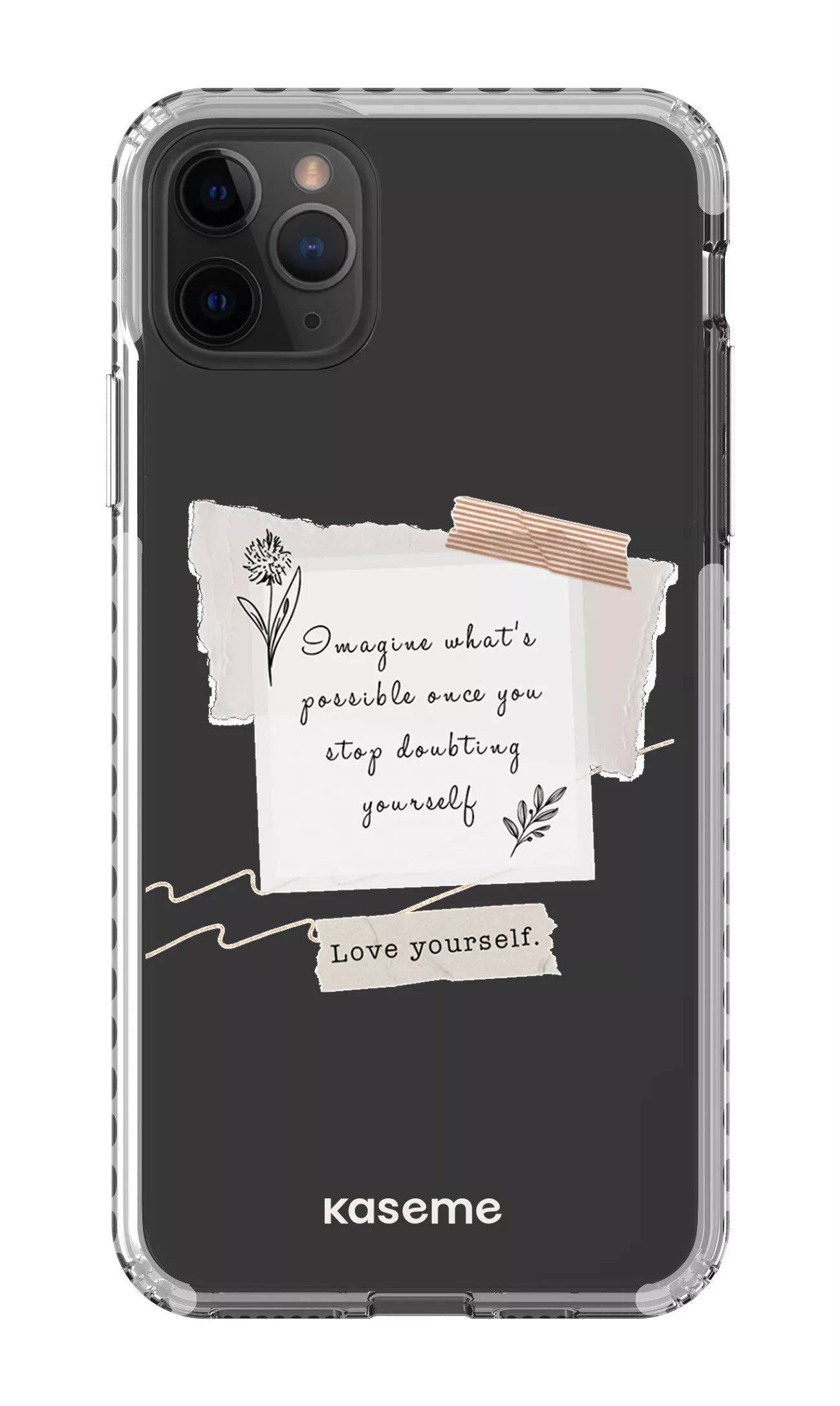 iPhone 11 Pro Max Clear Case - White Faith Clear Case -