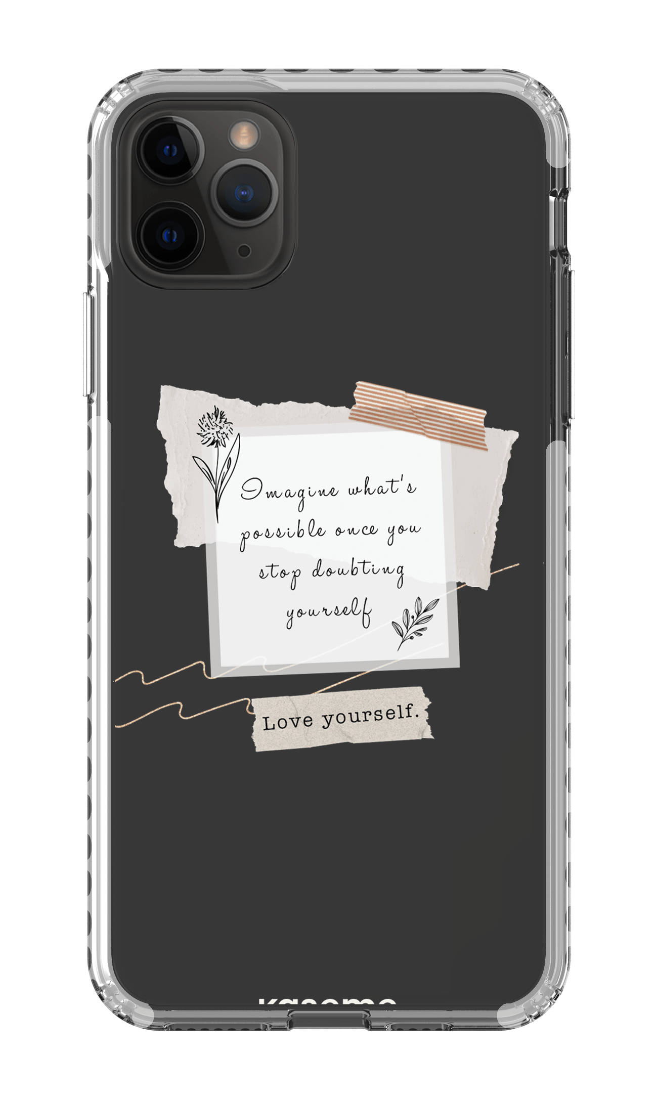 iPhone 11 Pro Max Clear Case - White Faith Clear Case -