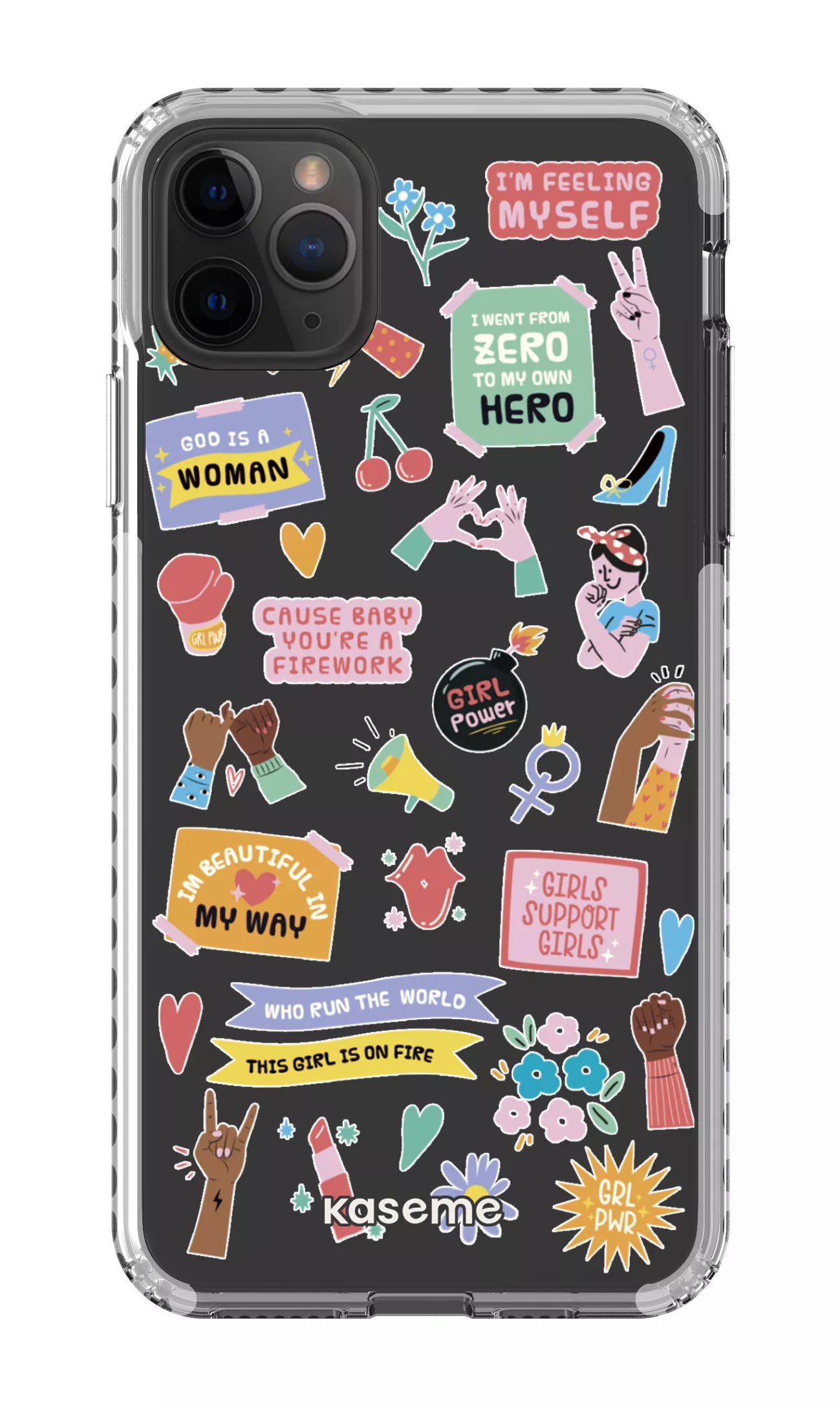 iPhone 11 Pro Max Clear Case - White Girl Boss Clear Case -