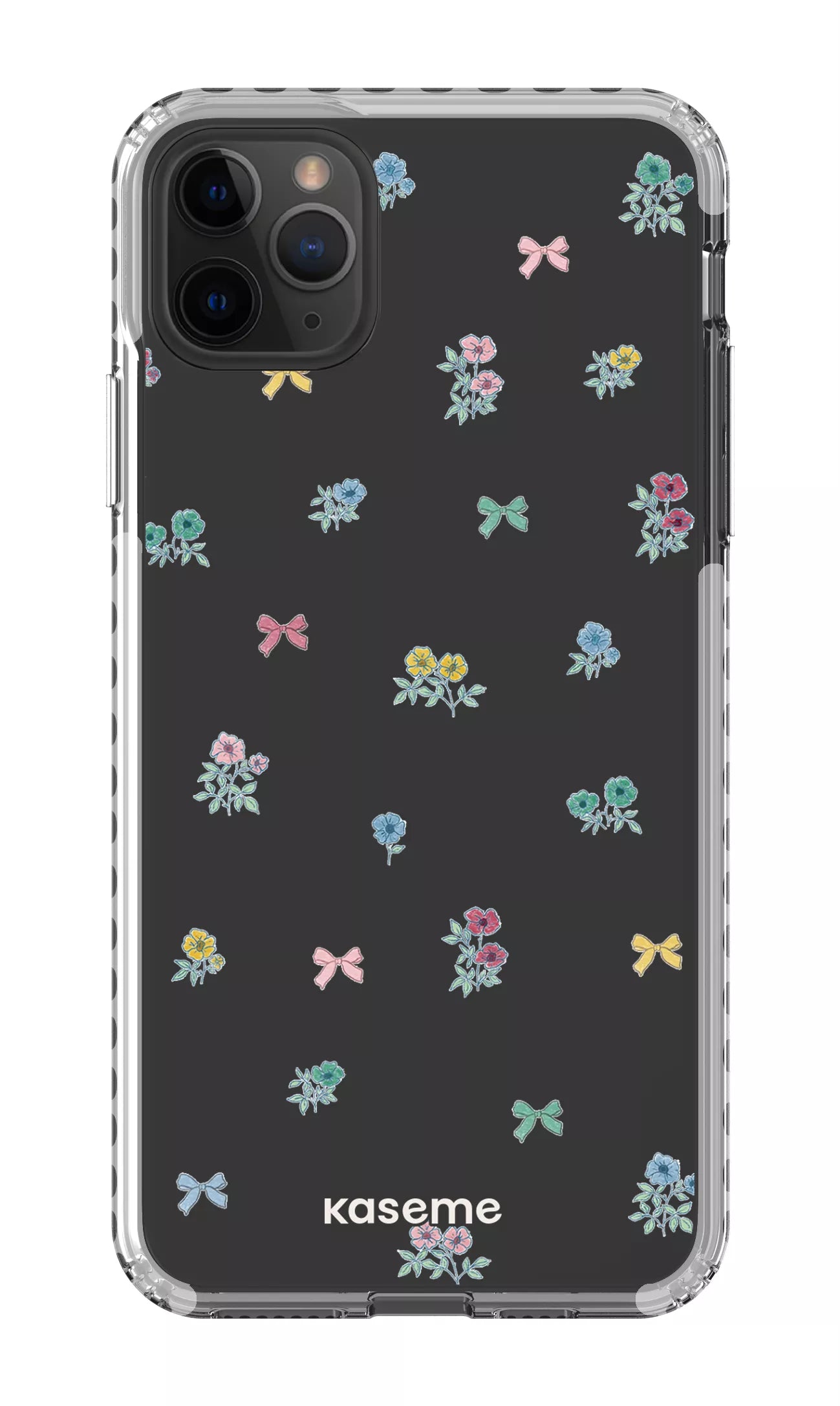 iPhone 11 Pro Max Clear Case - White Graceful Clear Case -