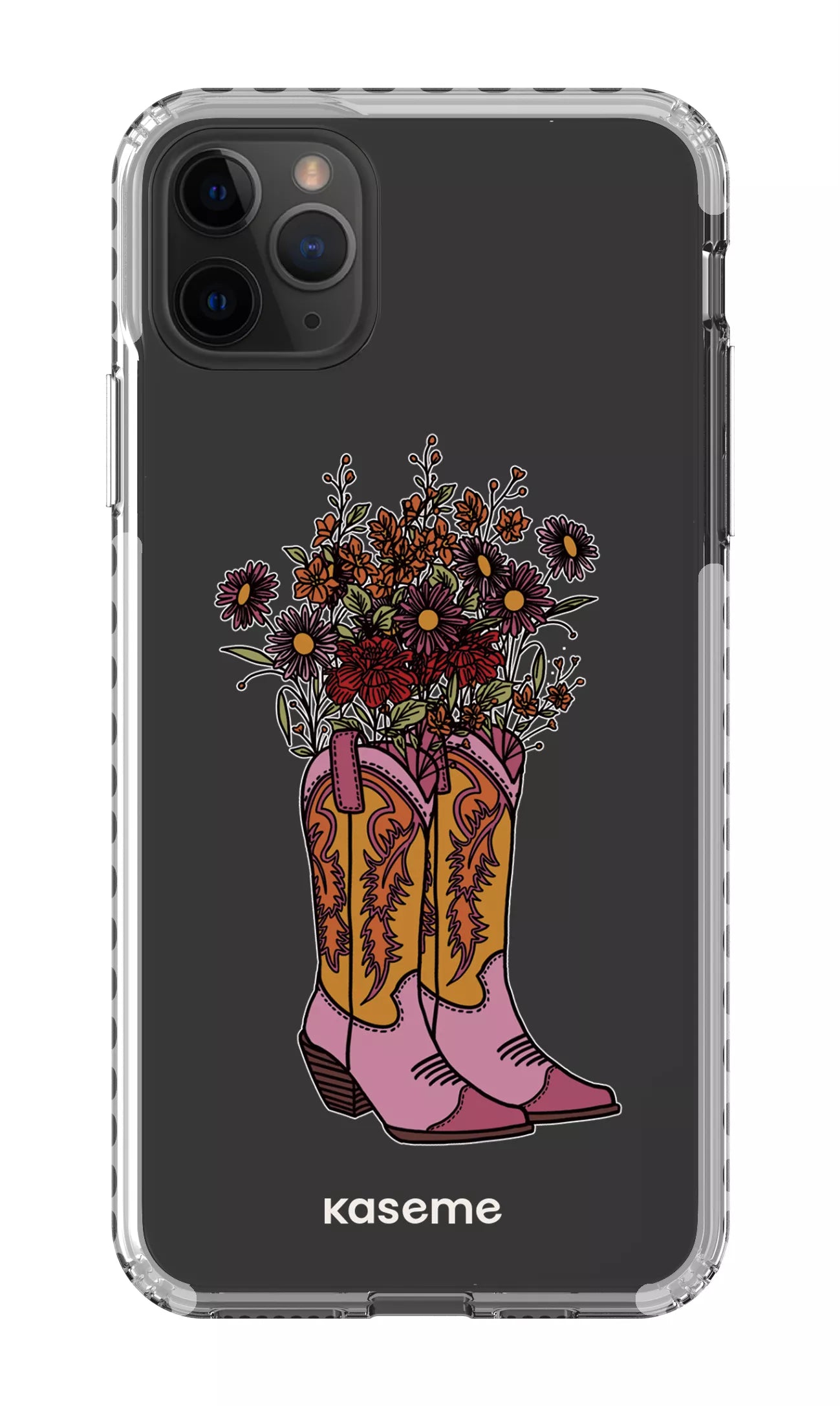 iPhone 11 Pro Max Clear Case - White Howdy Clear Case -