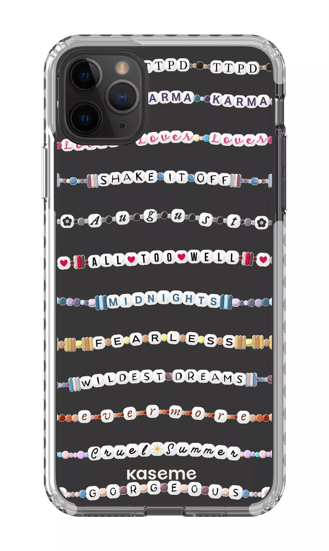 iPhone 11 Pro Max Clear Case - White Love Story Clear Case -