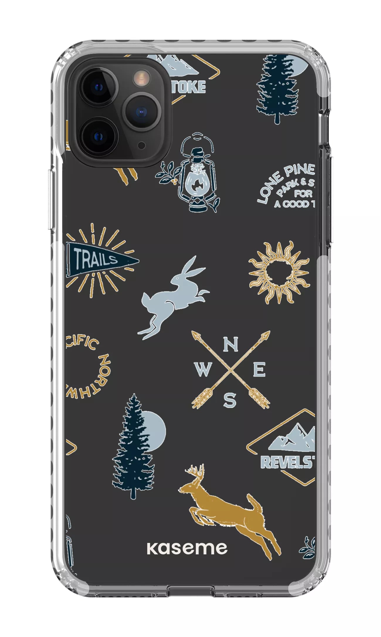 iPhone 11 Pro Max Clear Case - White Revelstoke white Clear Case -