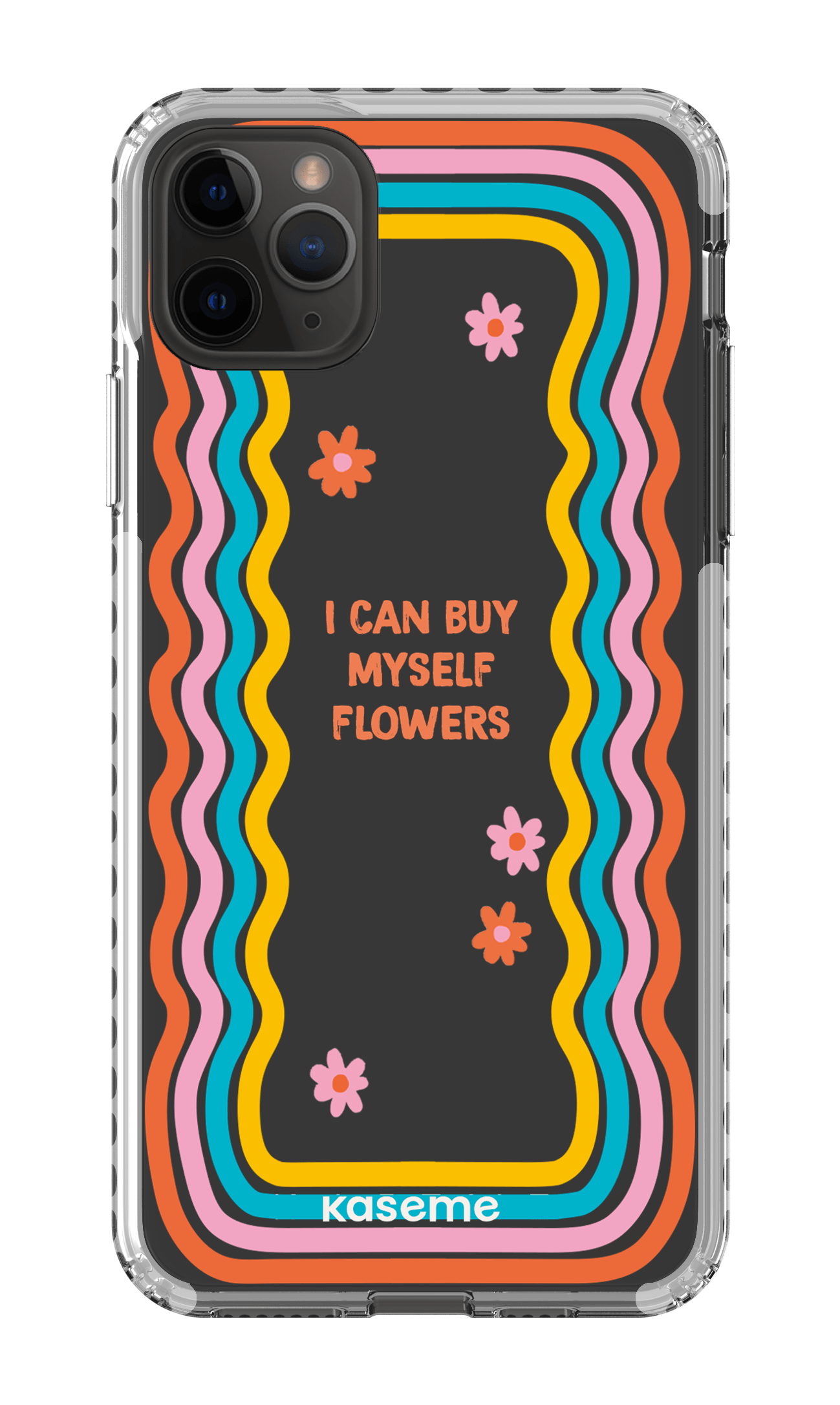 iPhone 11 Pro Max Clear Case - White She Can Clear Case -