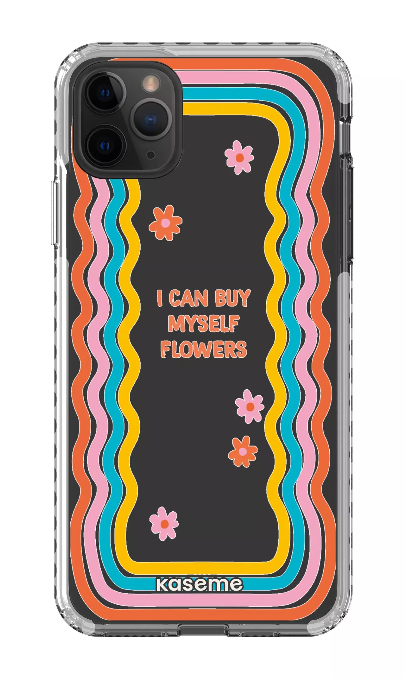 iPhone 11 Pro Max Clear Case - White She Can Clear Case -