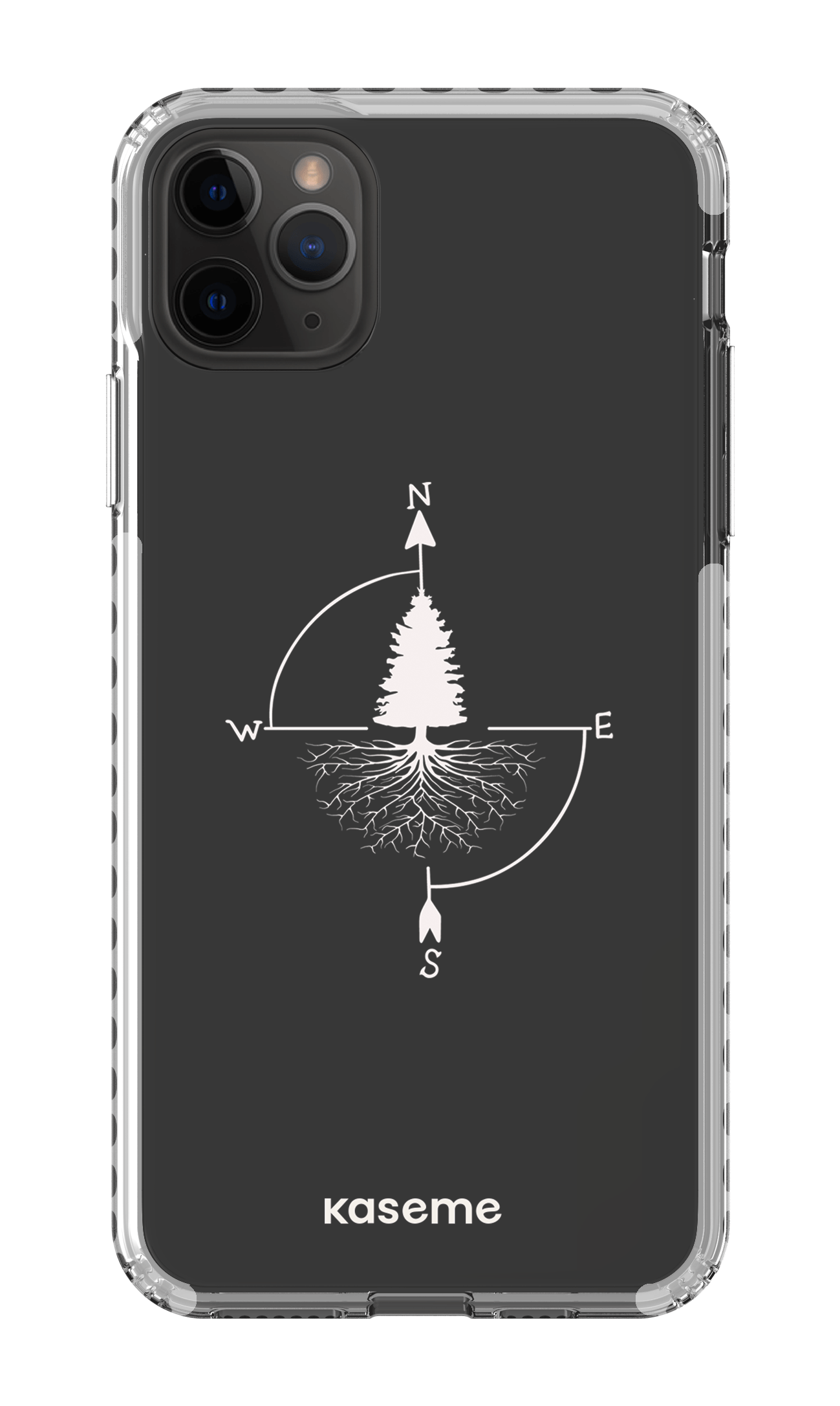 iPhone 11 Pro Max Clear Case - White Skyline Clear Case -