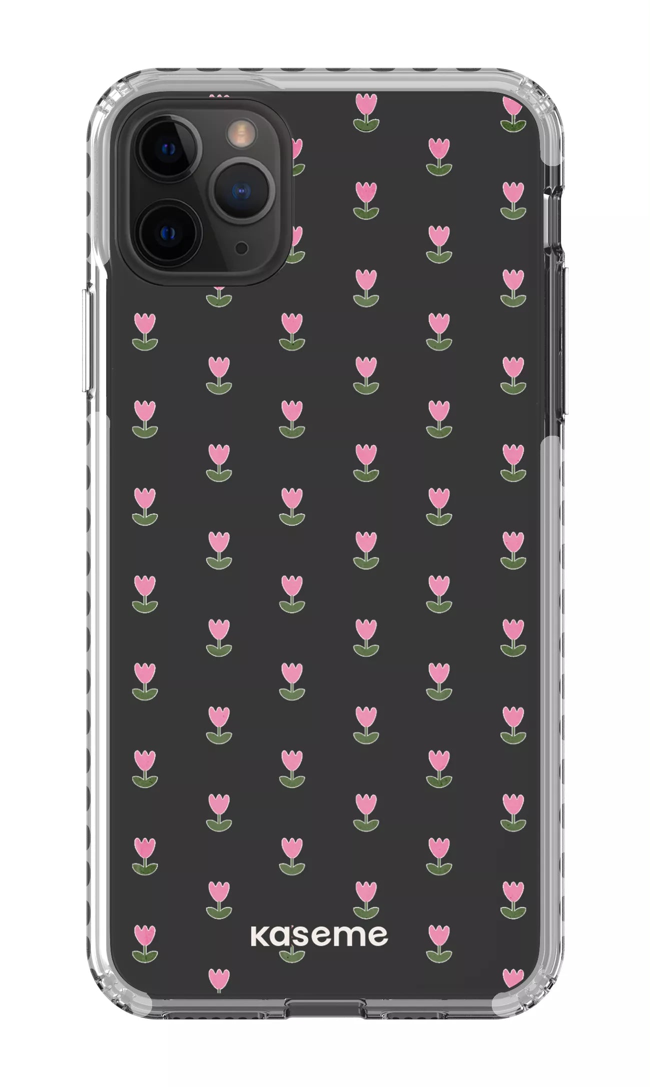 iPhone 11 Pro Max Clear Case - White Triumph Pink Clear Case -