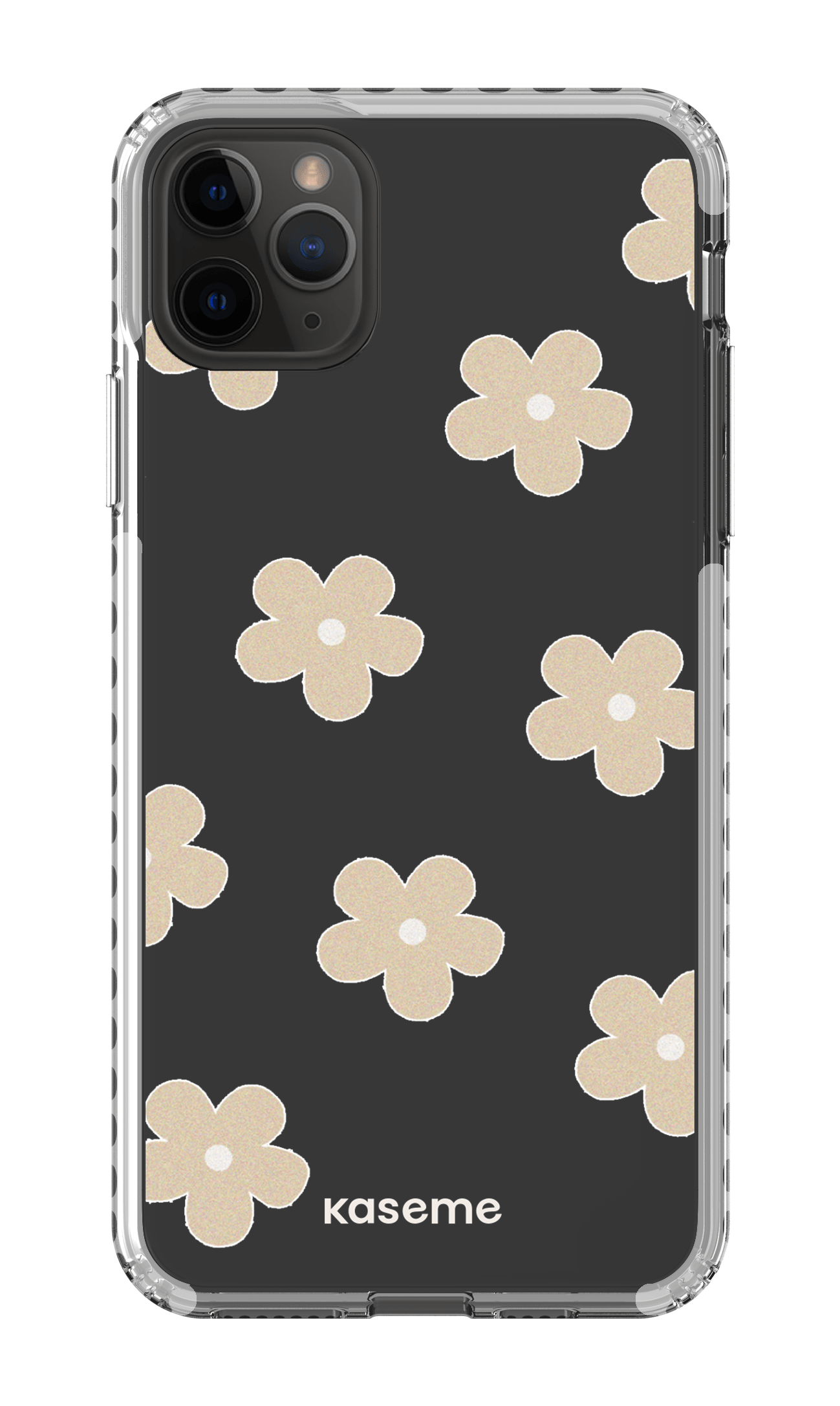 iPhone 11 Pro Max Clear Case - White Woodstock Beige Clear Case -