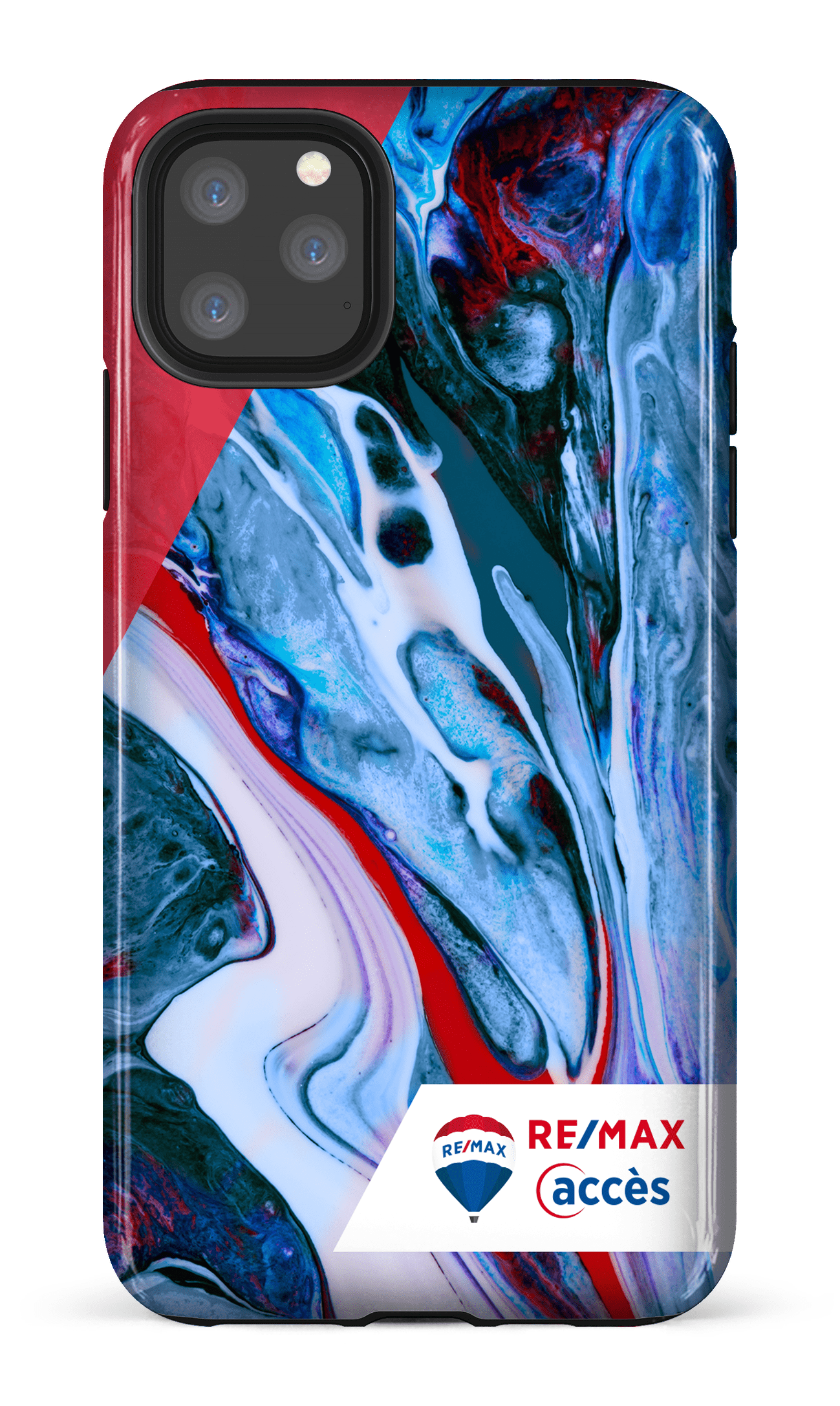 iPhone 11 Pro Max Tough Peinture marbrée claire -