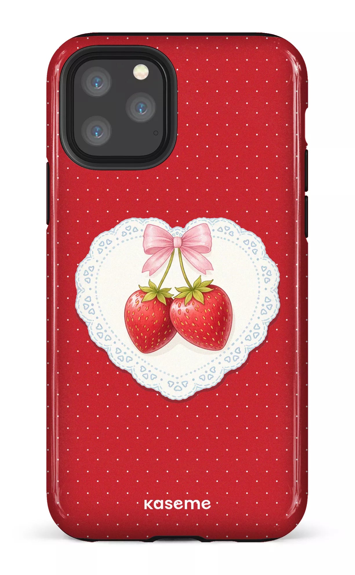iPhone 11 Pro Tough Fresa Lace Red -