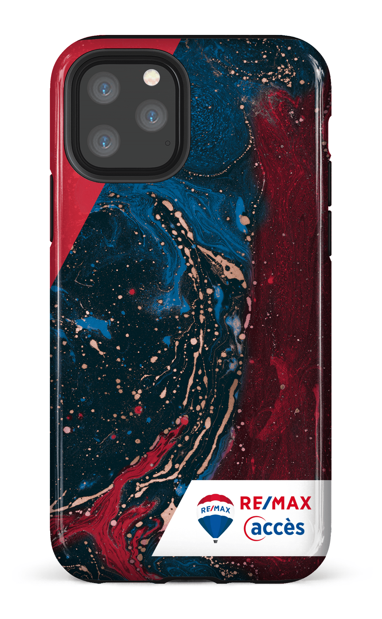 iPhone 11 Pro Tough Peinture marbrée sombre -