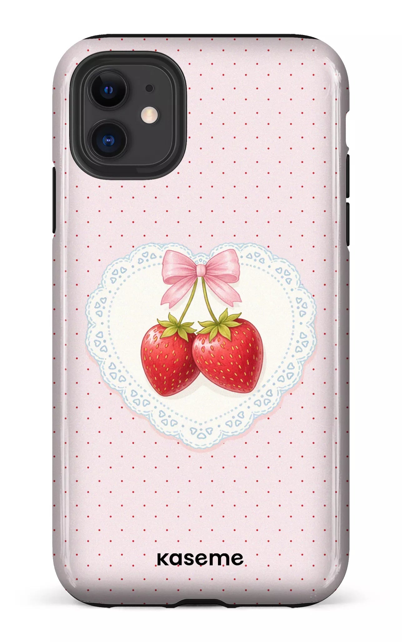 iPhone 11 Tough Fresa Lace Pink -