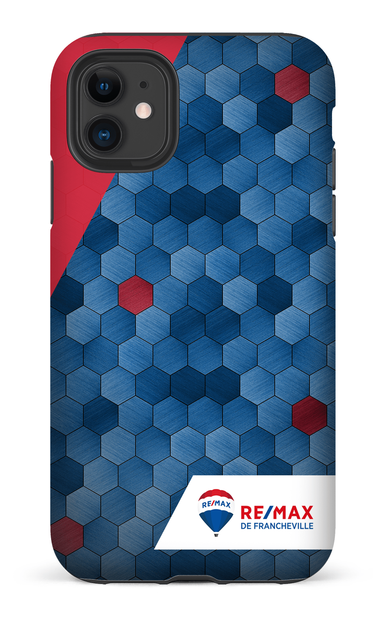 iPhone 11 Tough Matte Exagones texturés de Francheville -