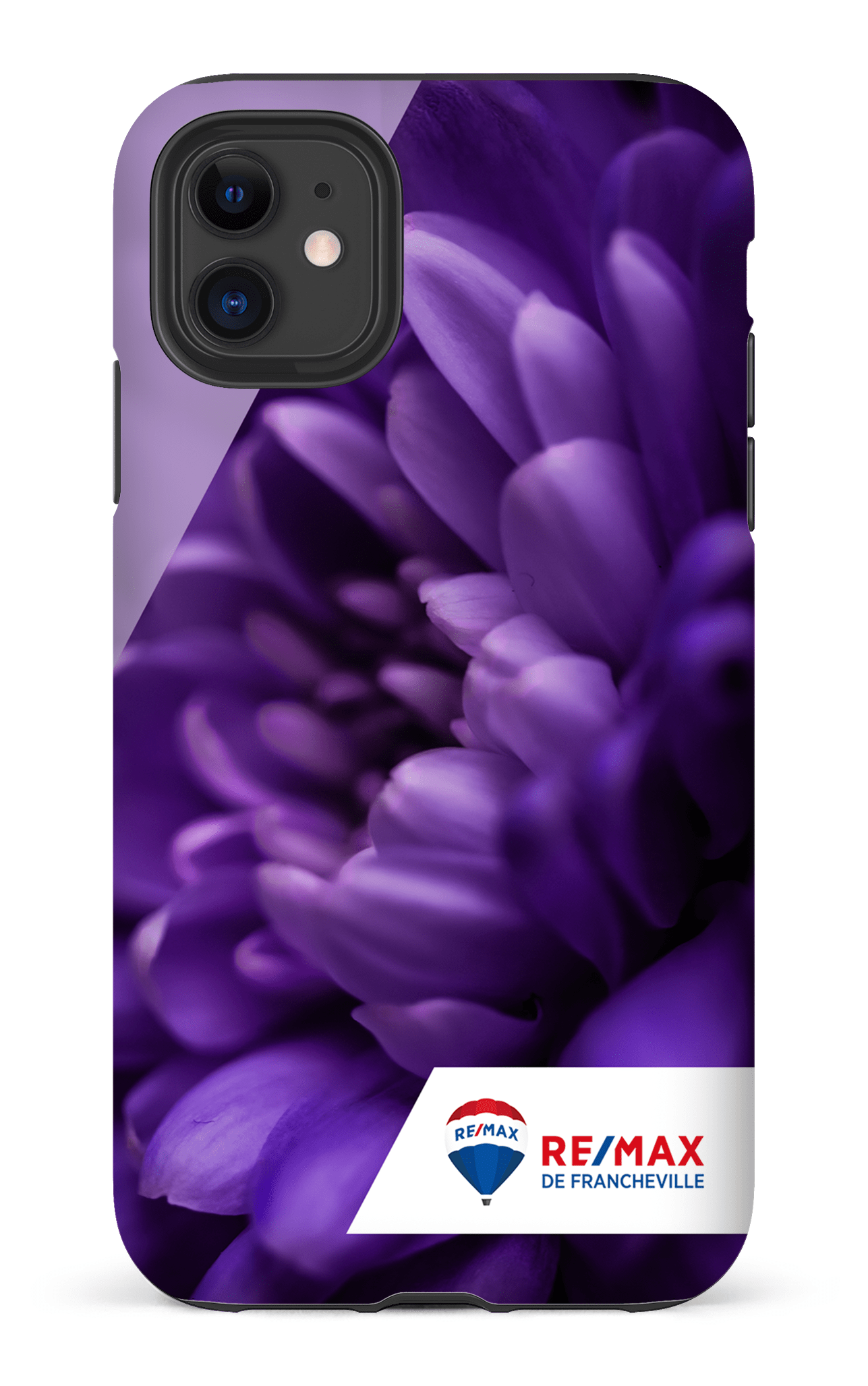 iPhone 11 Tough Matte Fleur gros plan de Francheville -