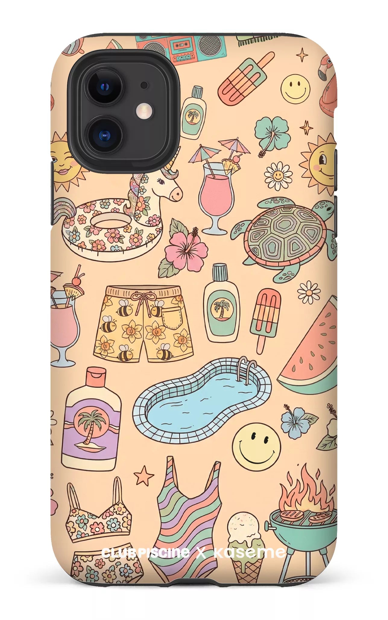 iPhone 11 Tough Matte Summer Icon by Club Piscine -