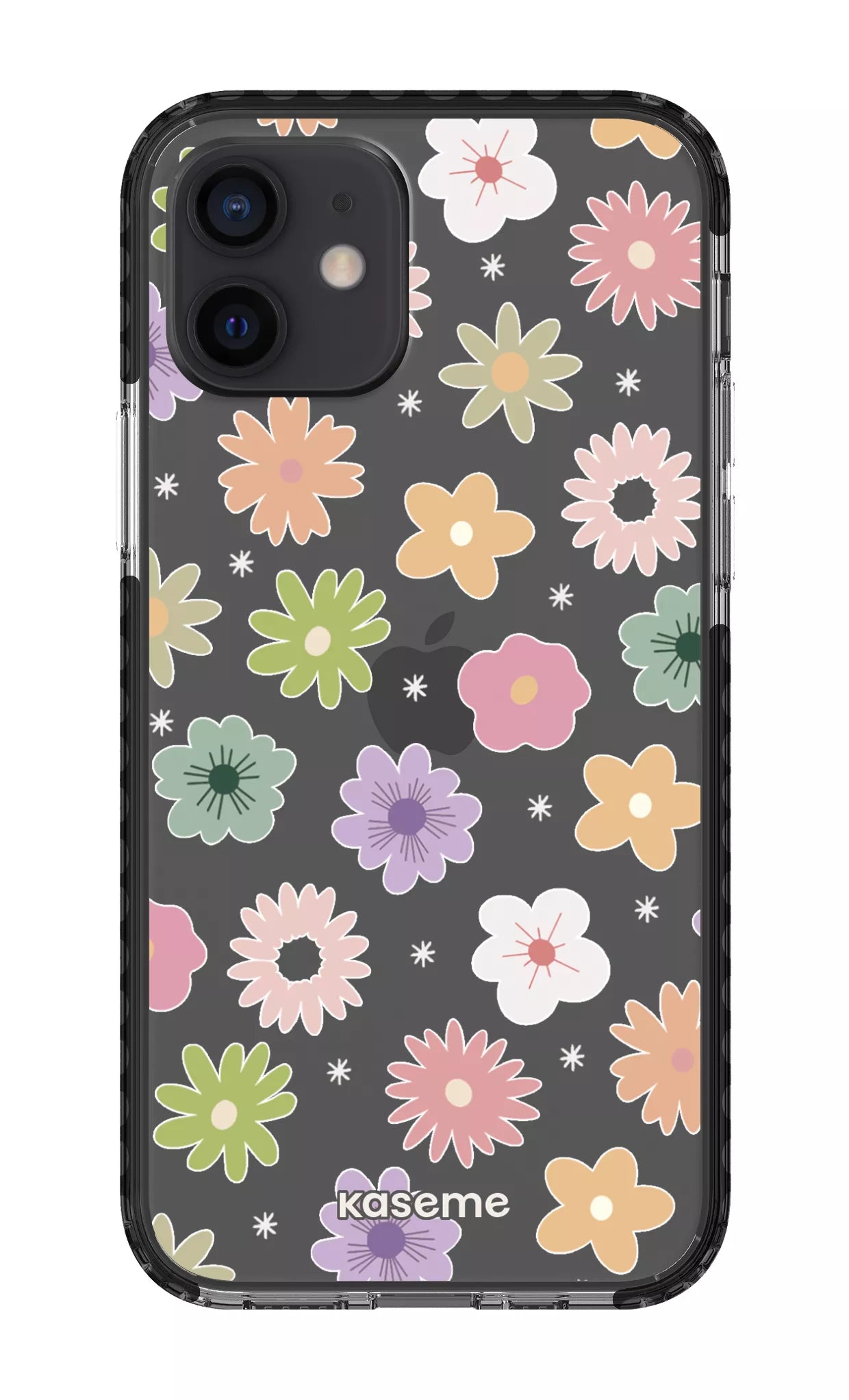 iPhone 12 Clear Case - Black Adore small Clear Case -